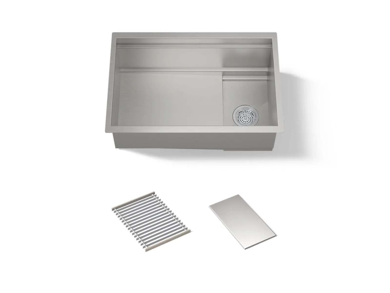 27-3/4" undermount single-bowl kitchen sink^Kohler