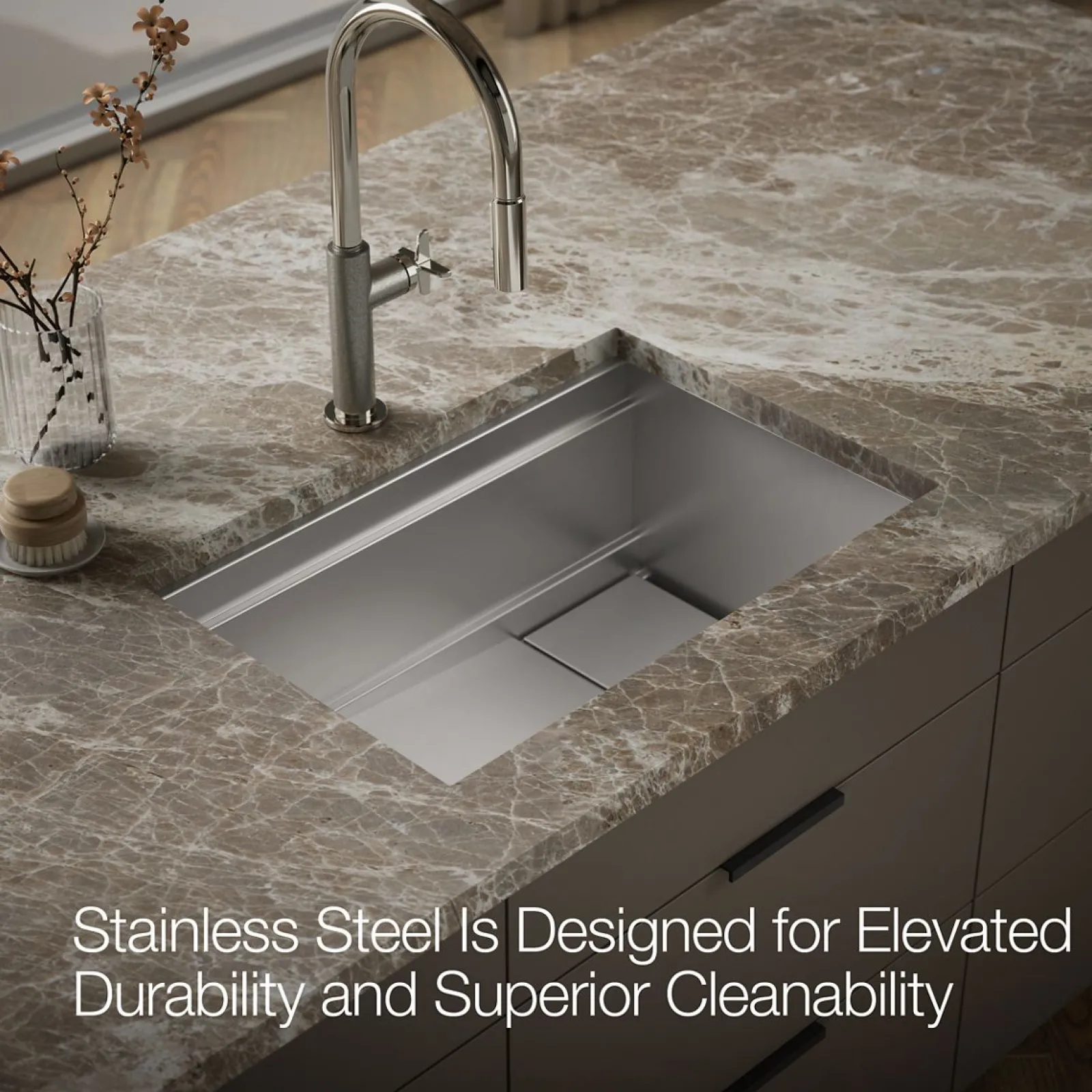27-3/4" undermount single-bowl kitchen sink^Kohler