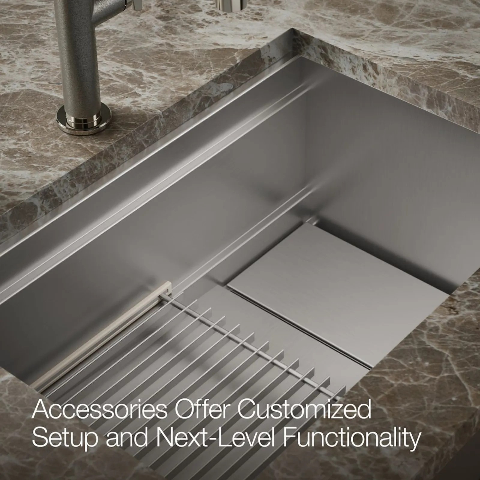 27-3/4" undermount single-bowl kitchen sink^Kohler