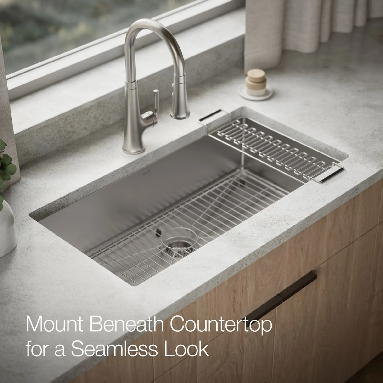 35" undermount single-bowl kitchen sink^Kohler Best