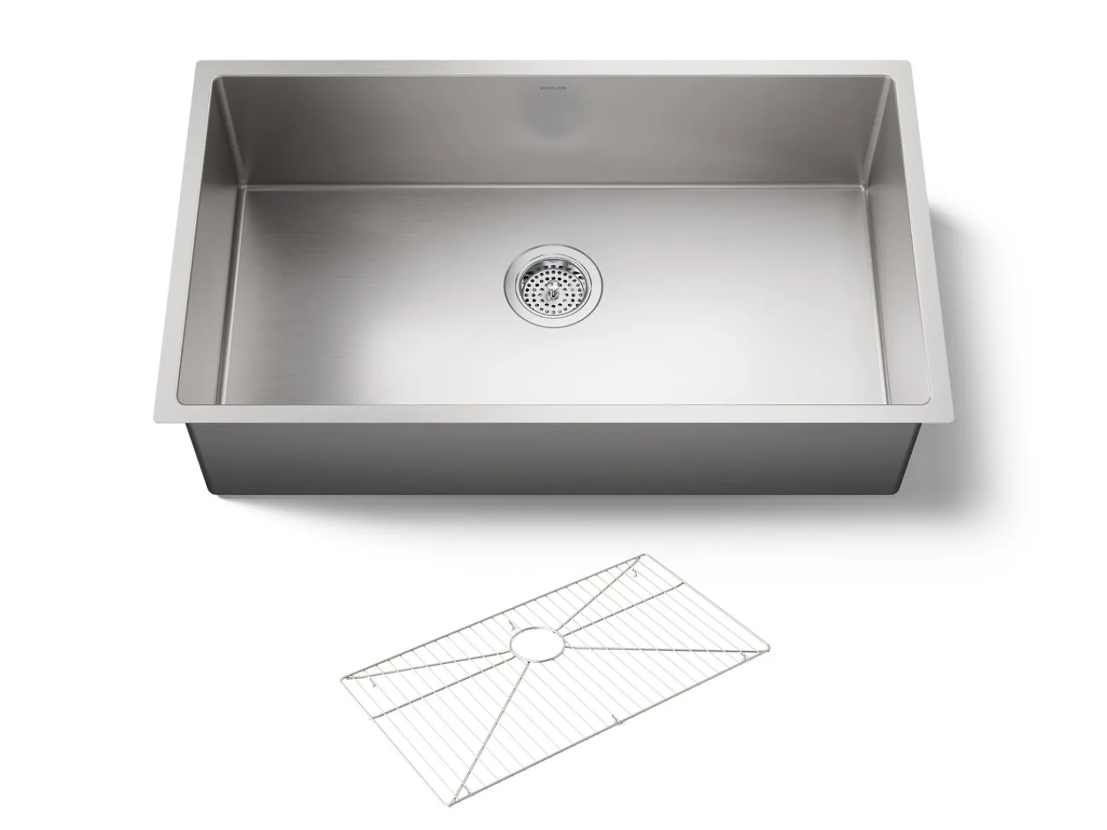 32" undermount single-bowl kitchen sink with accessories^Kohler Hot