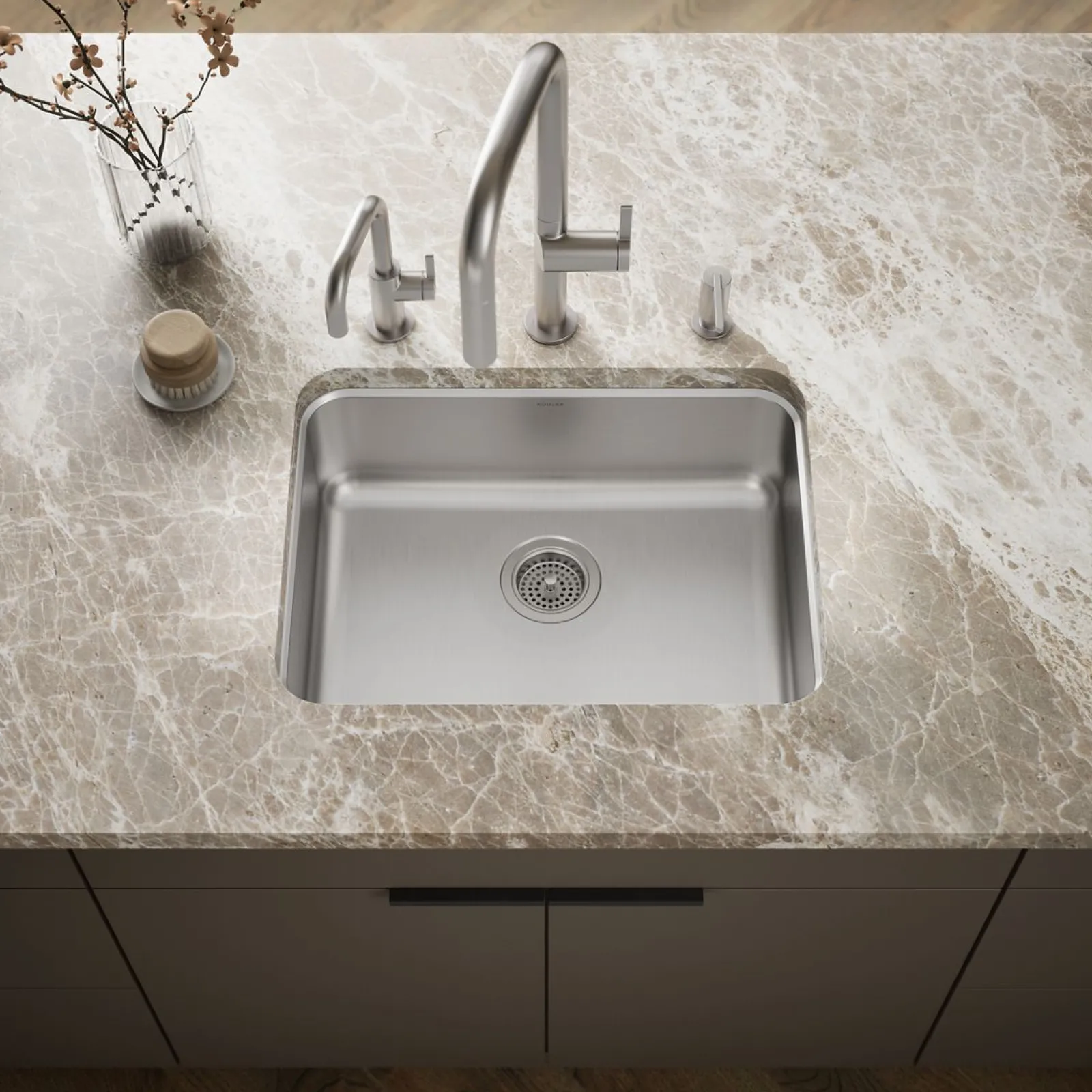 23" undermount single-bowl kitchen sink^Kohler Outlet