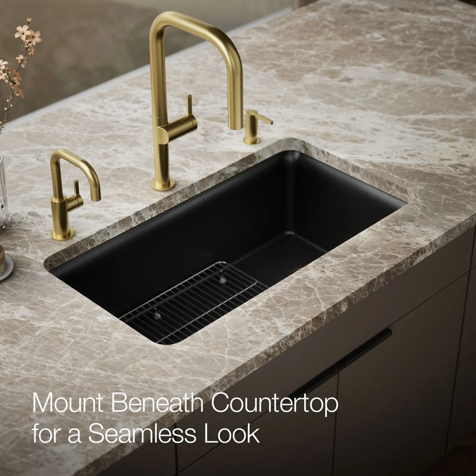 33-1/2" undermount single-bowl kitchen sink^Kohler