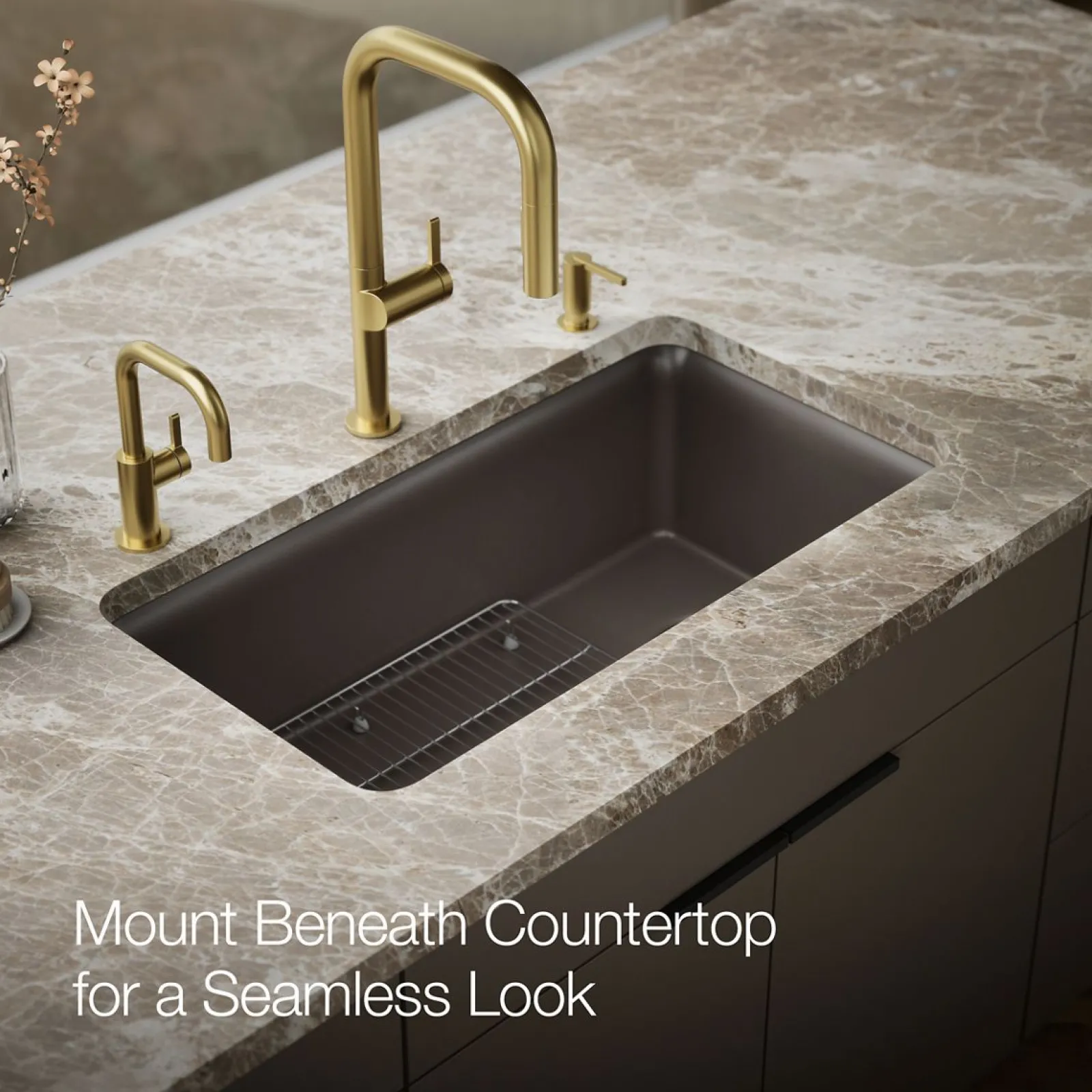 33-1/2" undermount single-bowl kitchen sink^Kohler