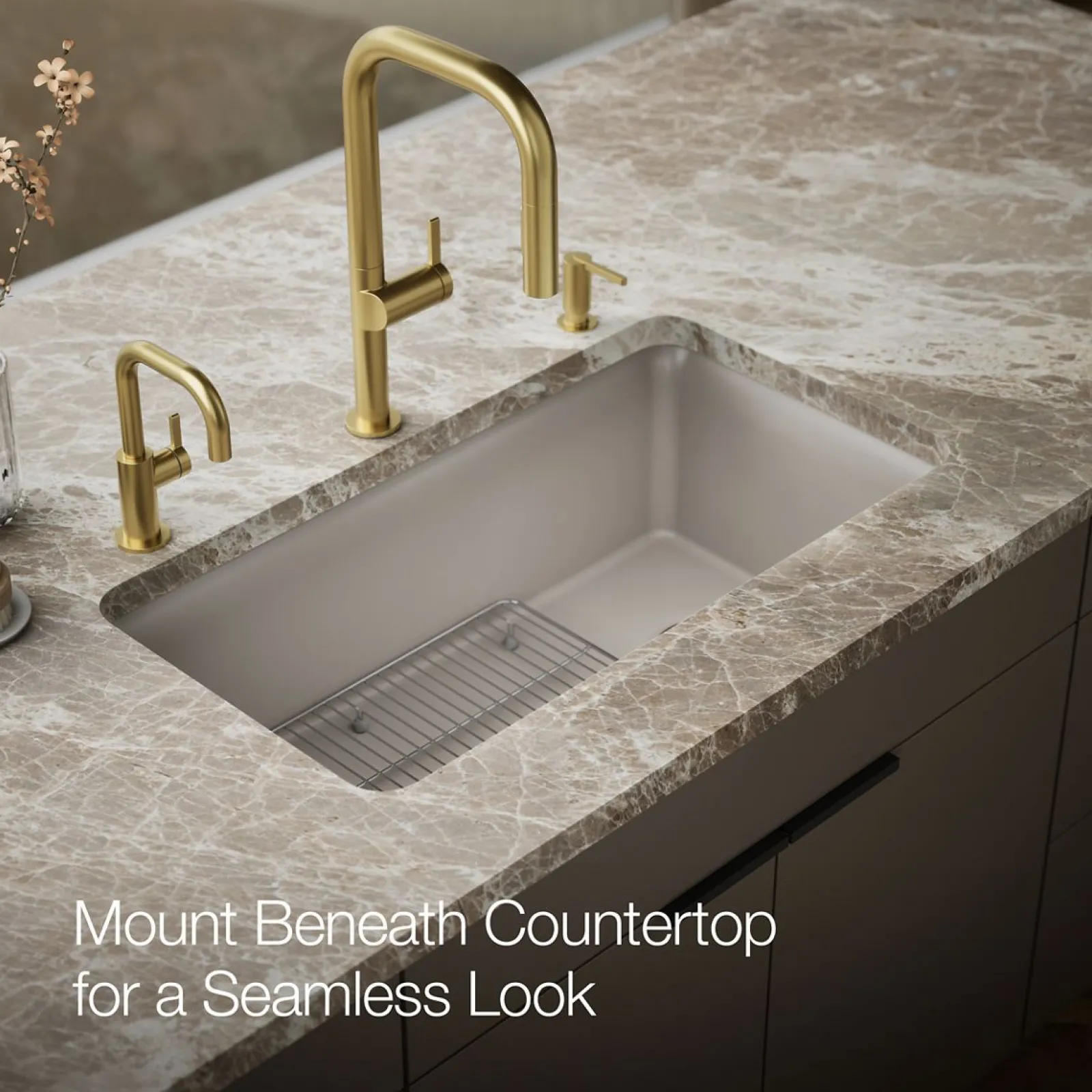 33-1/2" undermount single-bowl kitchen sink^Kohler