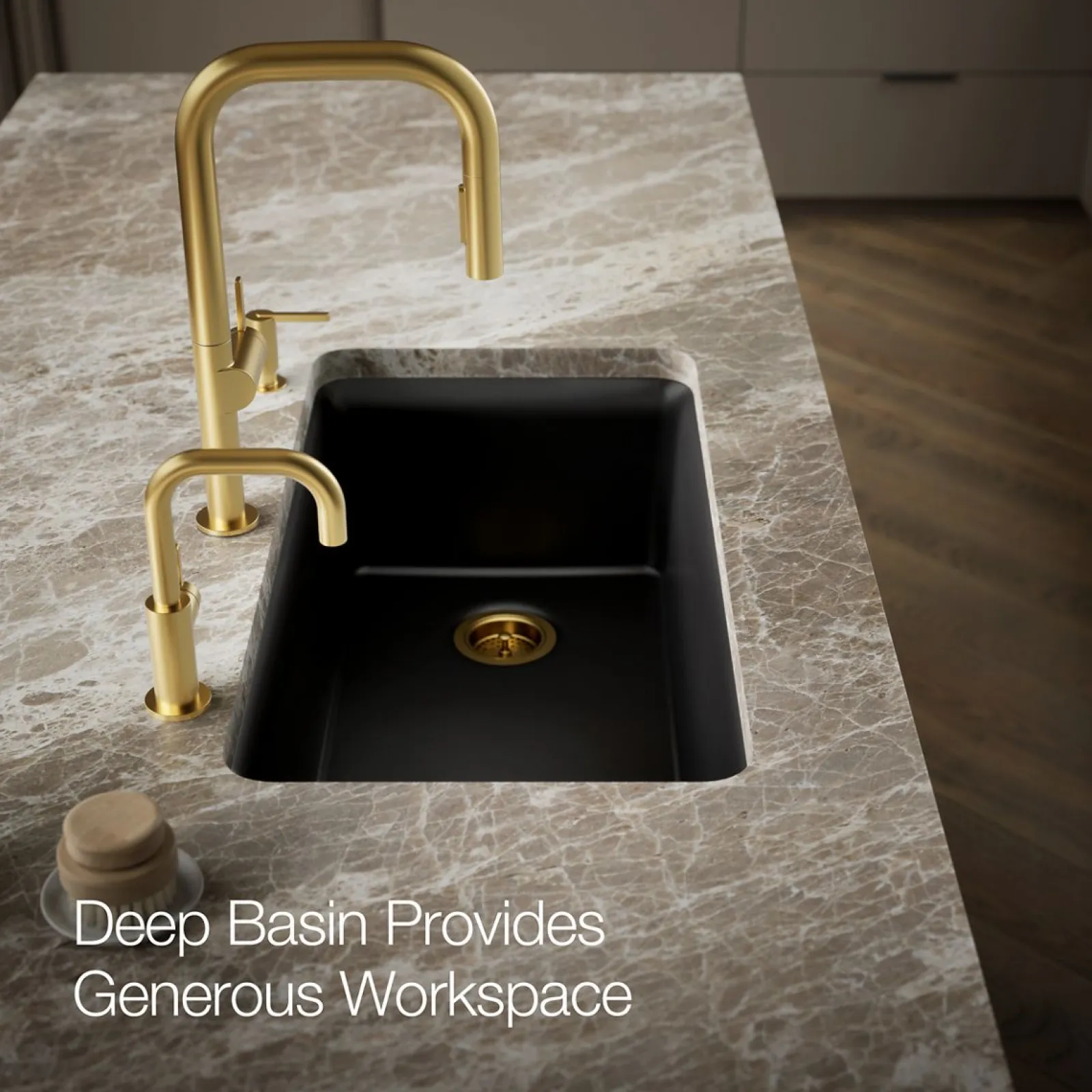 33-1/2" undermount single-bowl kitchen sink^Kohler