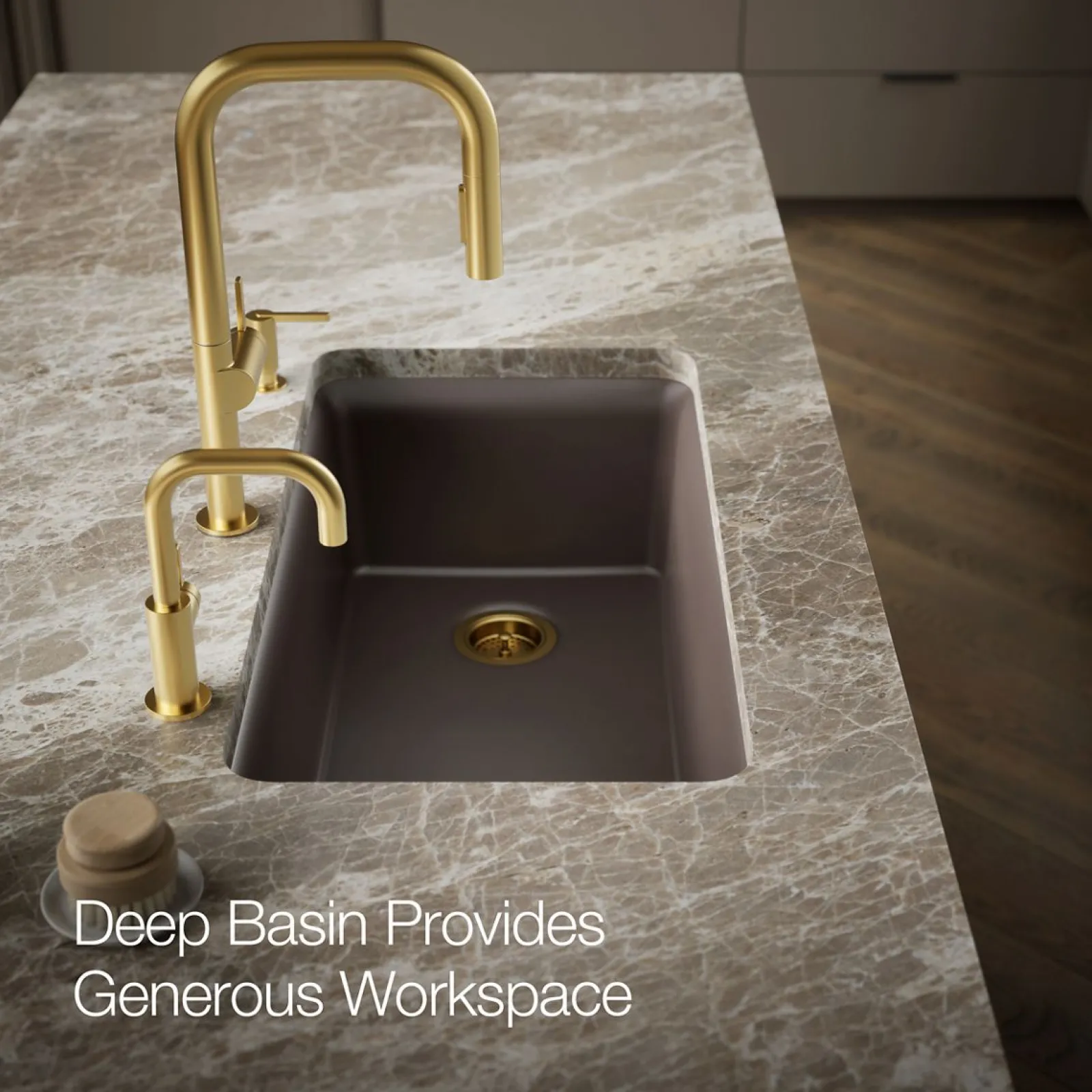 33-1/2" undermount single-bowl kitchen sink^Kohler
