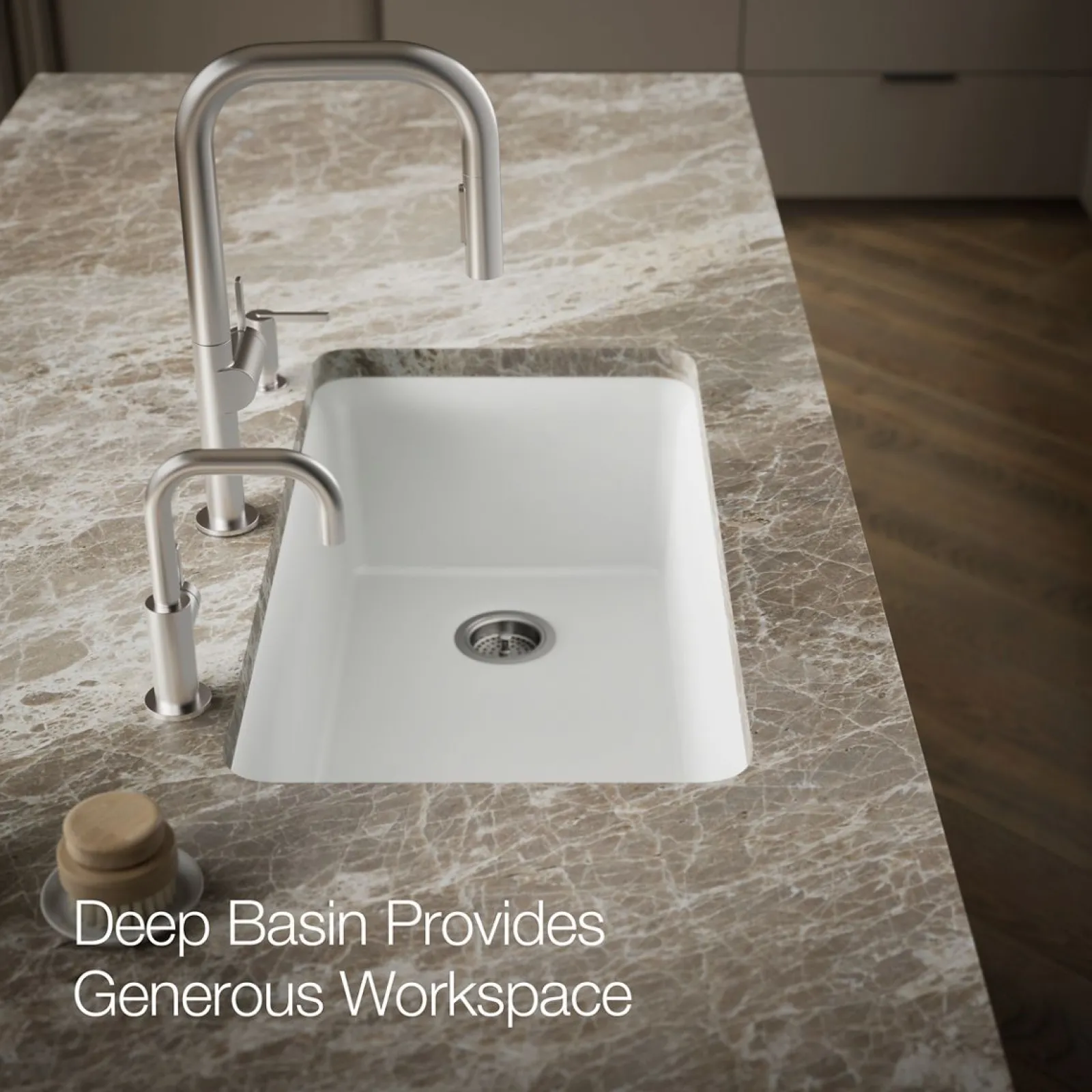 33-1/2" undermount single-bowl kitchen sink^Kohler