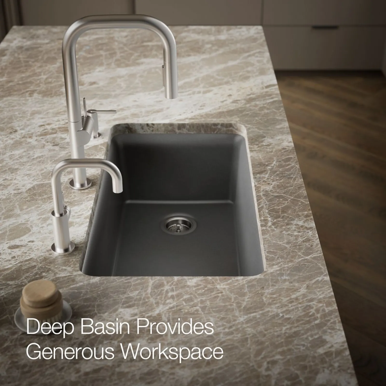 33-1/2" undermount single-bowl kitchen sink^Kohler