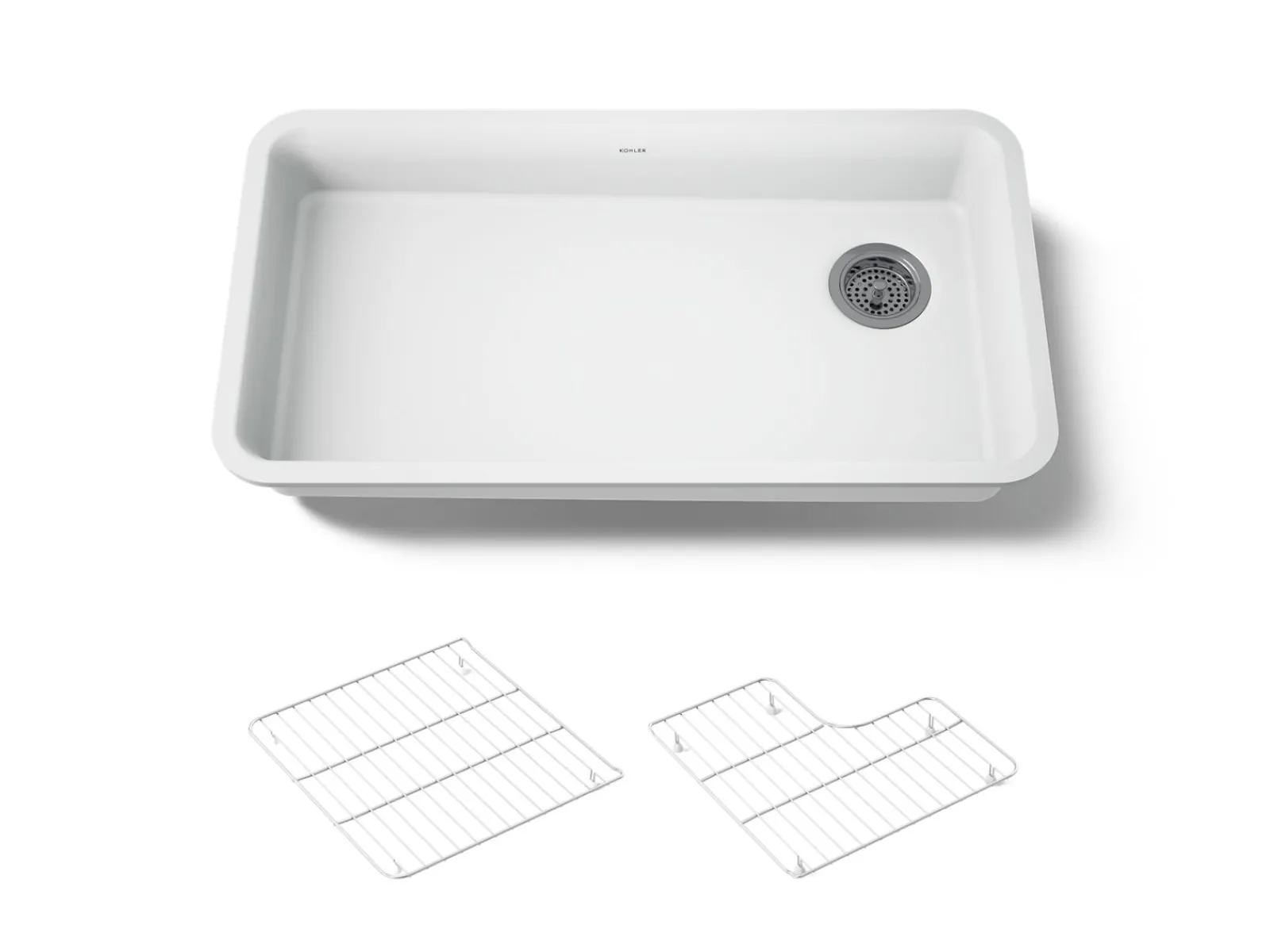 33" undermount single-bowl kitchen sink^Kohler Hot
