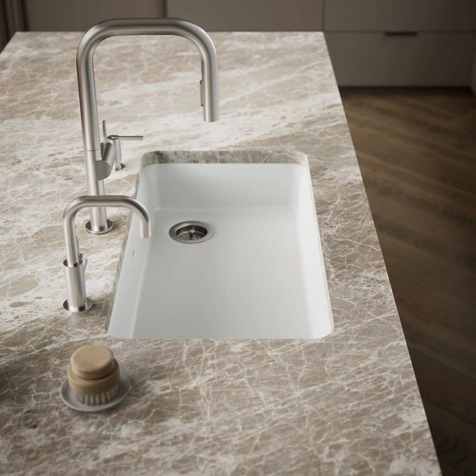 33" undermount single-bowl kitchen sink^Kohler Hot