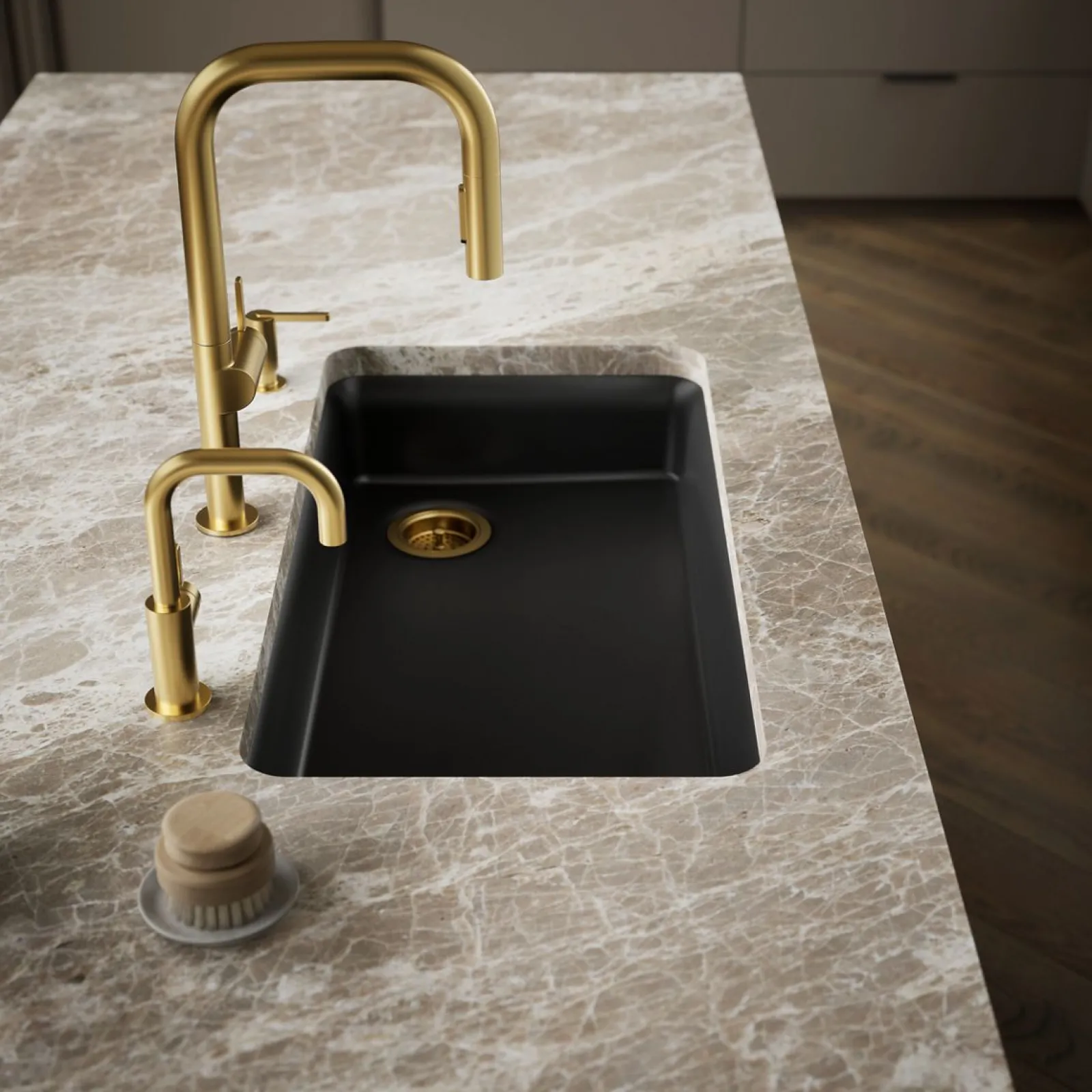 33" undermount single-bowl kitchen sink^Kohler Hot
