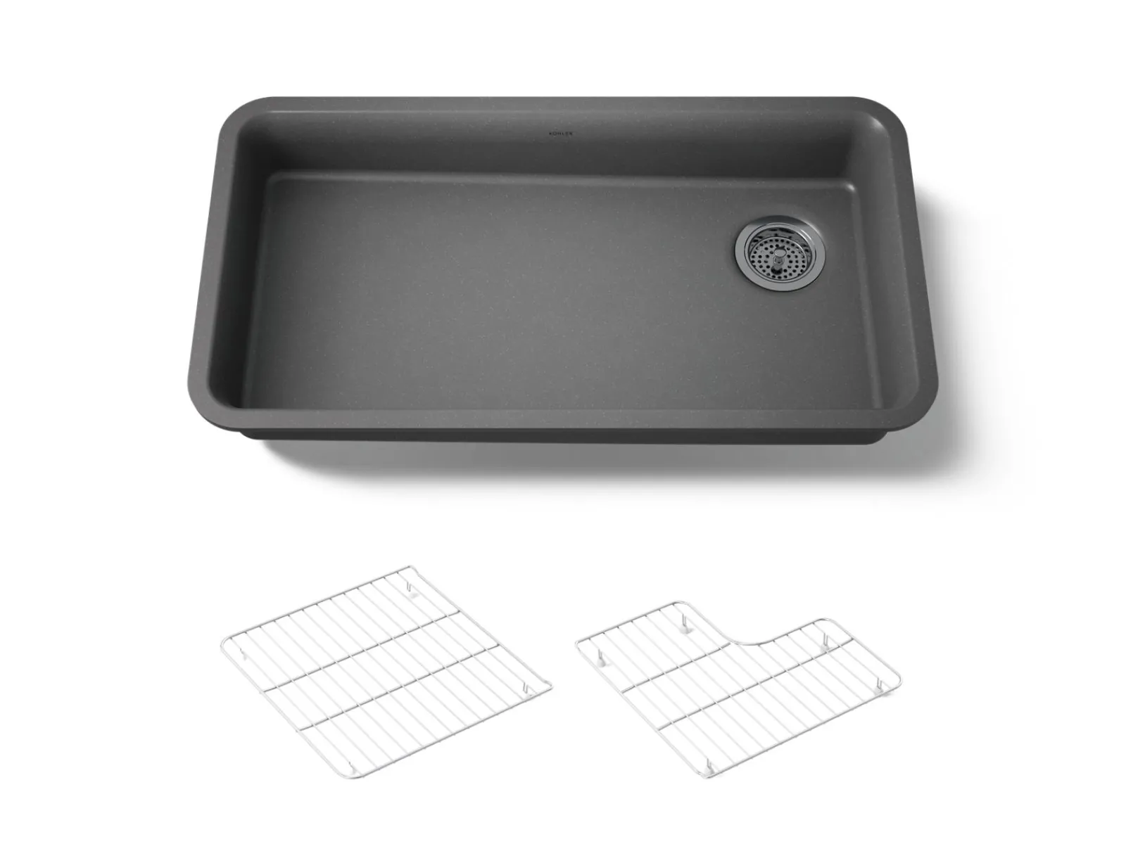 33" undermount single-bowl kitchen sink^Kohler Hot