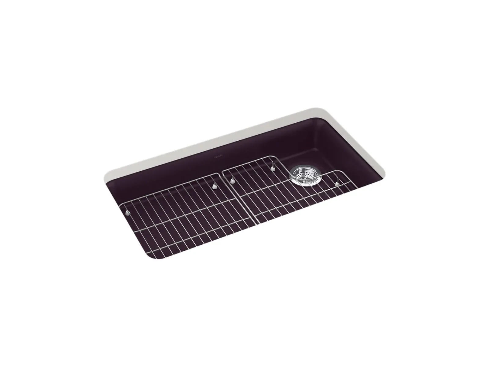 33" undermount single-bowl kitchen sink^Kohler Hot
