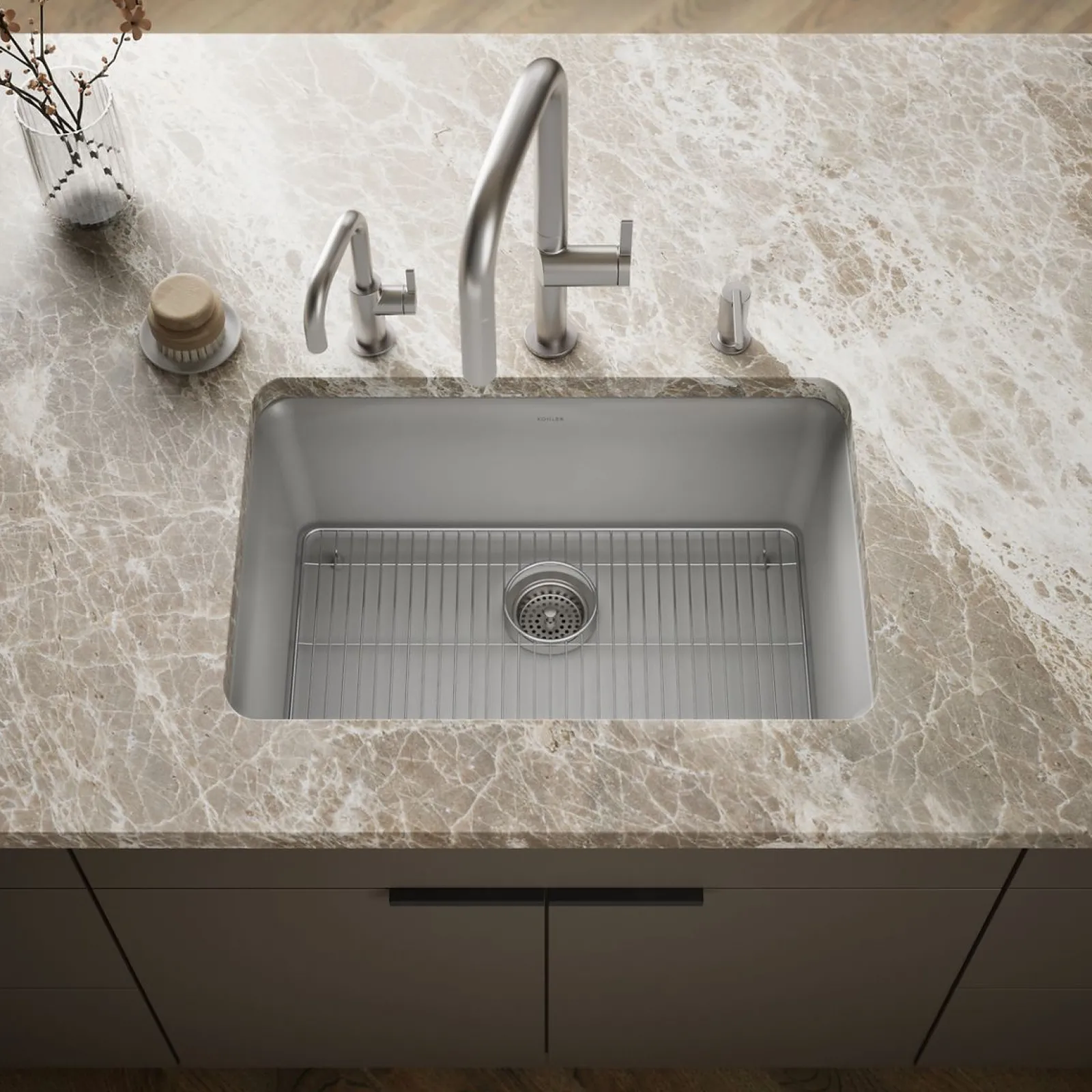 27-1/2" undermount single-bowl kitchen sink^Kohler New