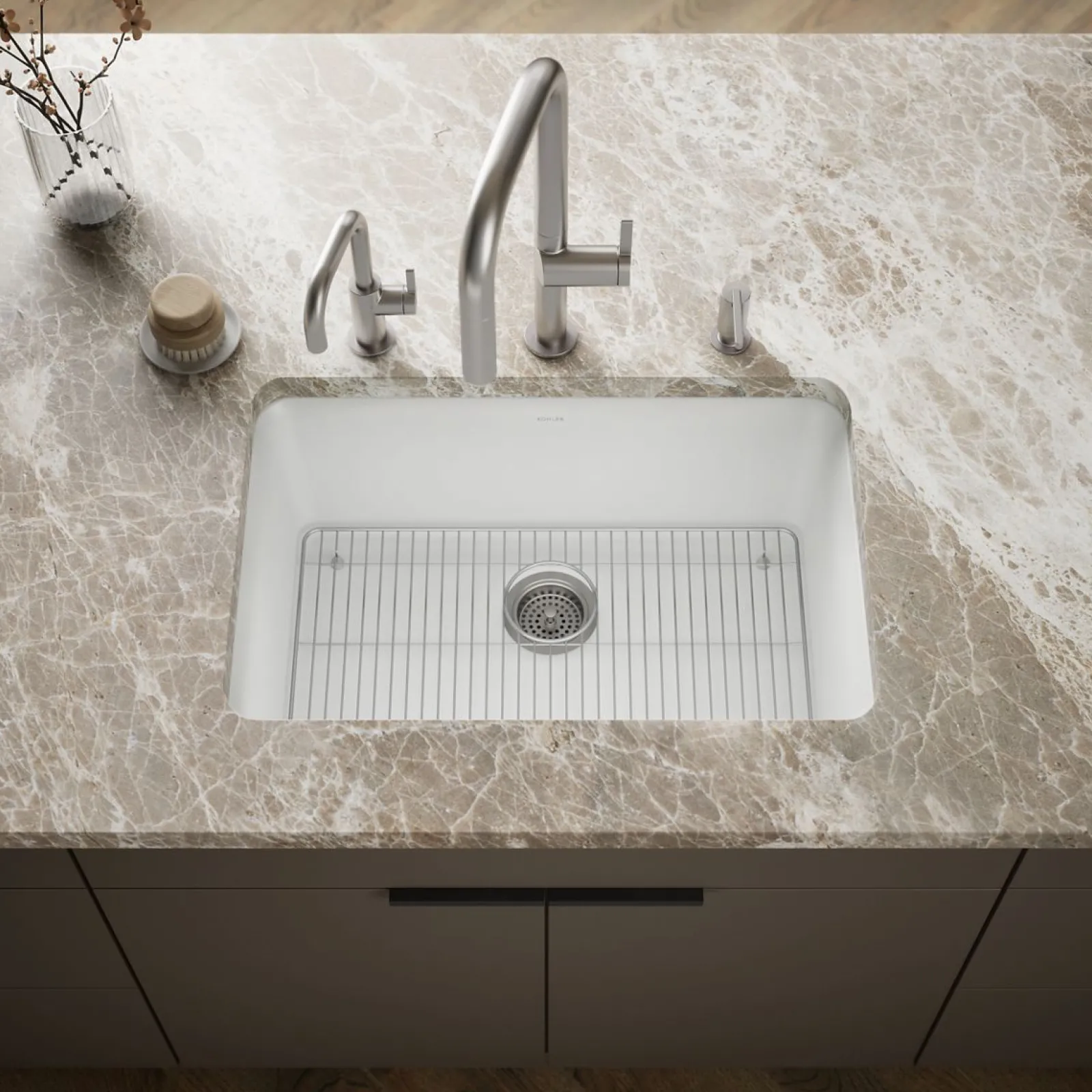 27-1/2" undermount single-bowl kitchen sink^Kohler New
