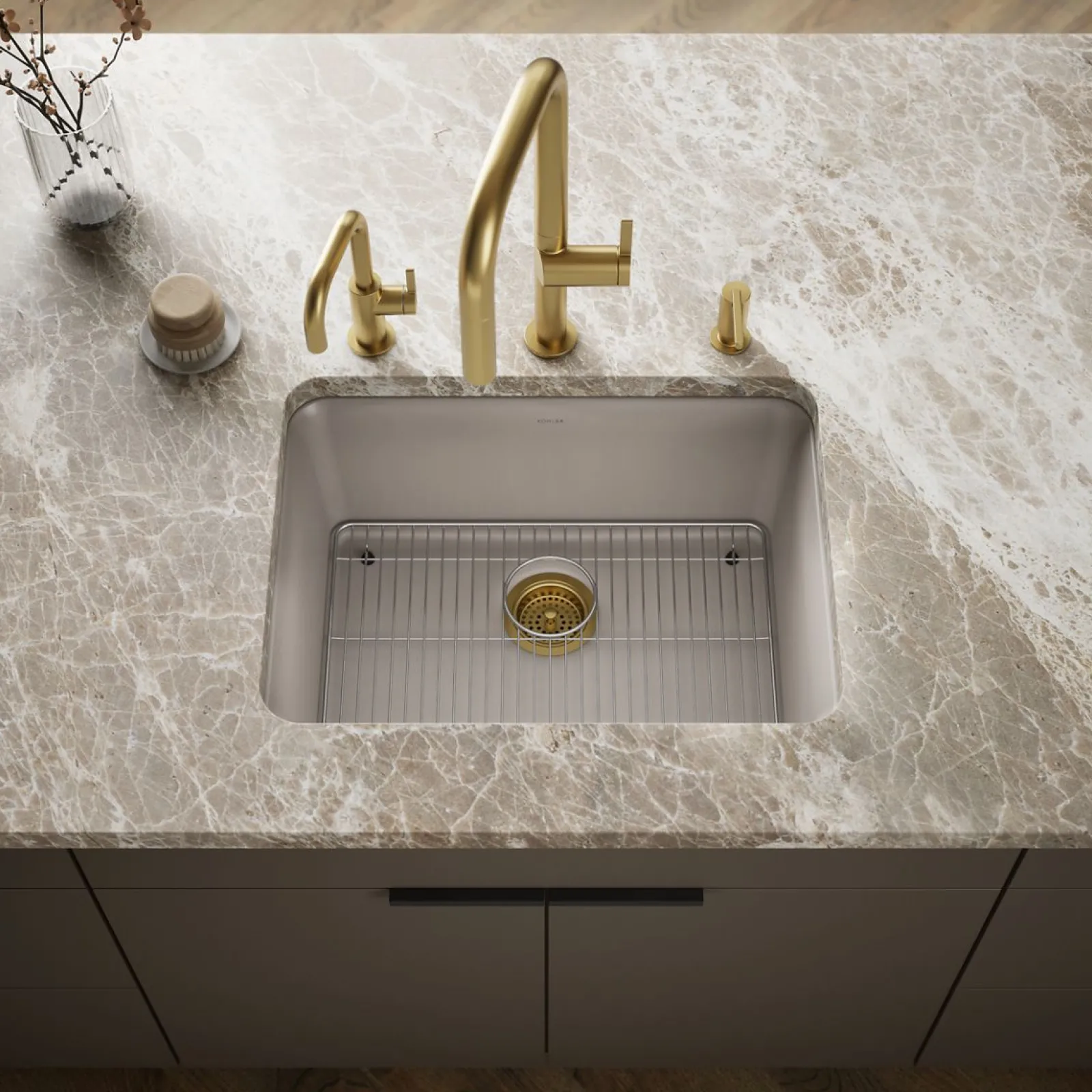 24-1/2" undermount single-bowl kitchen sink^Kohler Outlet