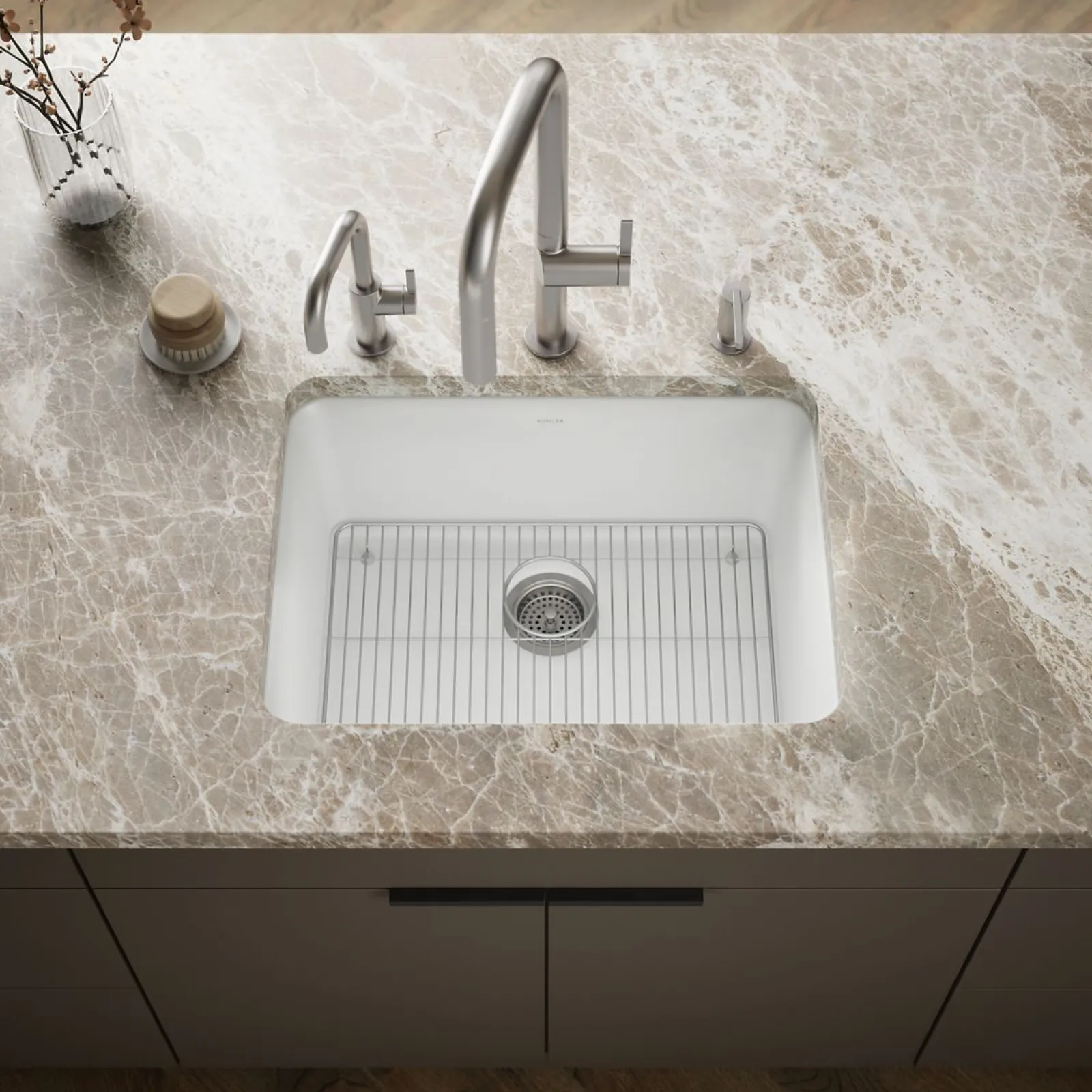 24-1/2" undermount single-bowl kitchen sink^Kohler Outlet