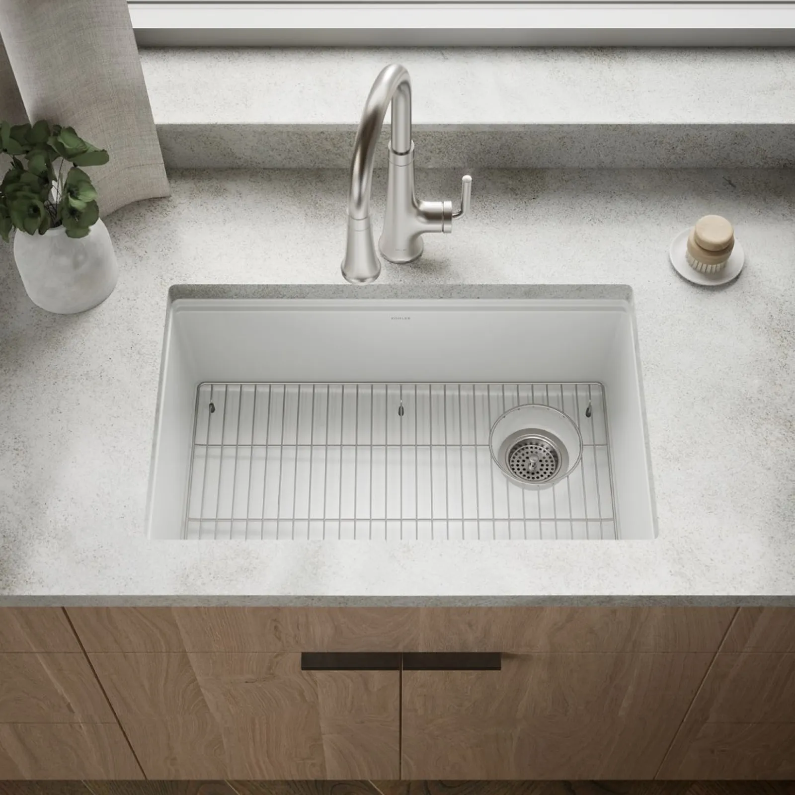 29-1/2" undermount single-bowl kitchen sink^Kohler New