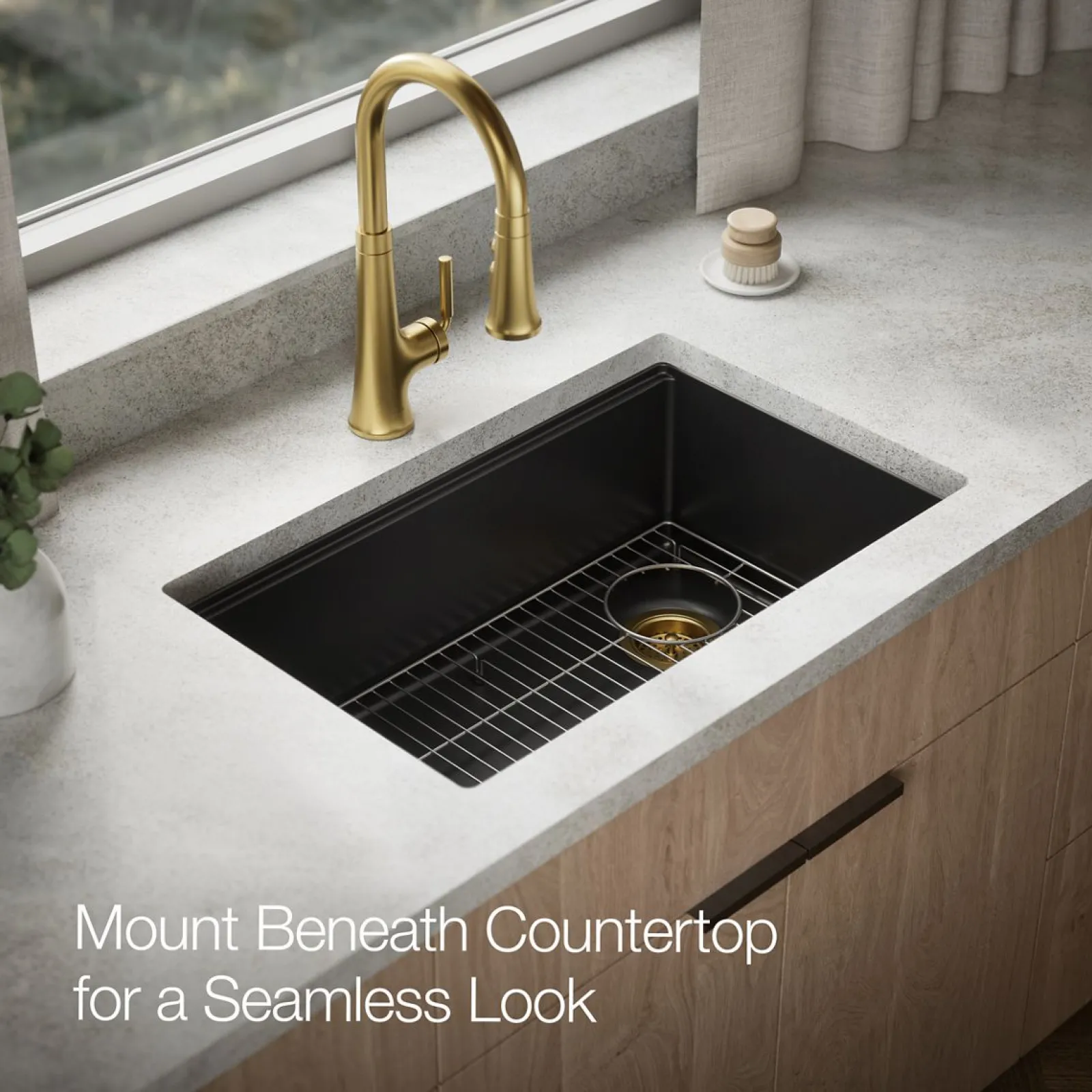 29-1/2" undermount single-bowl kitchen sink^Kohler New