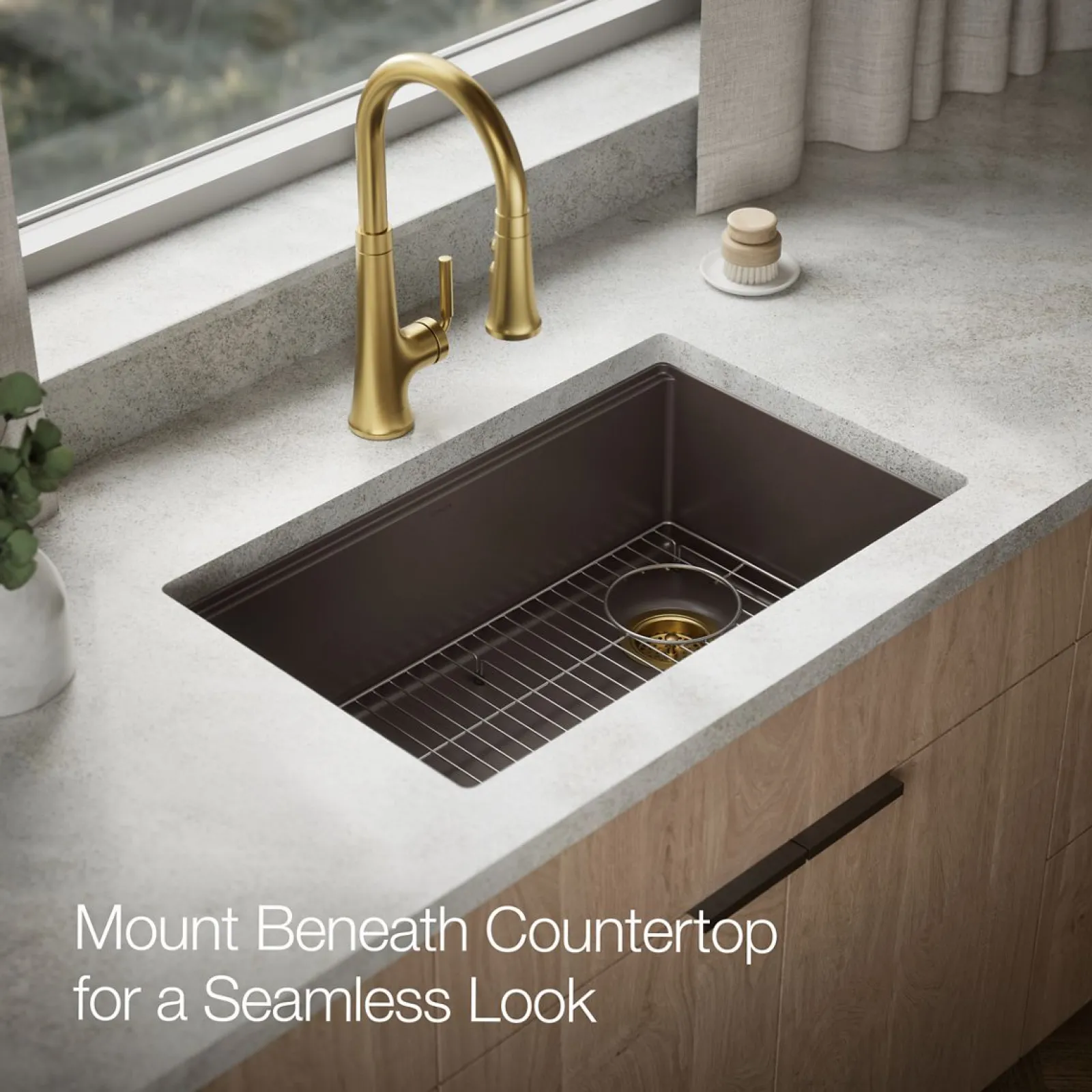 29-1/2" undermount single-bowl kitchen sink^Kohler New
