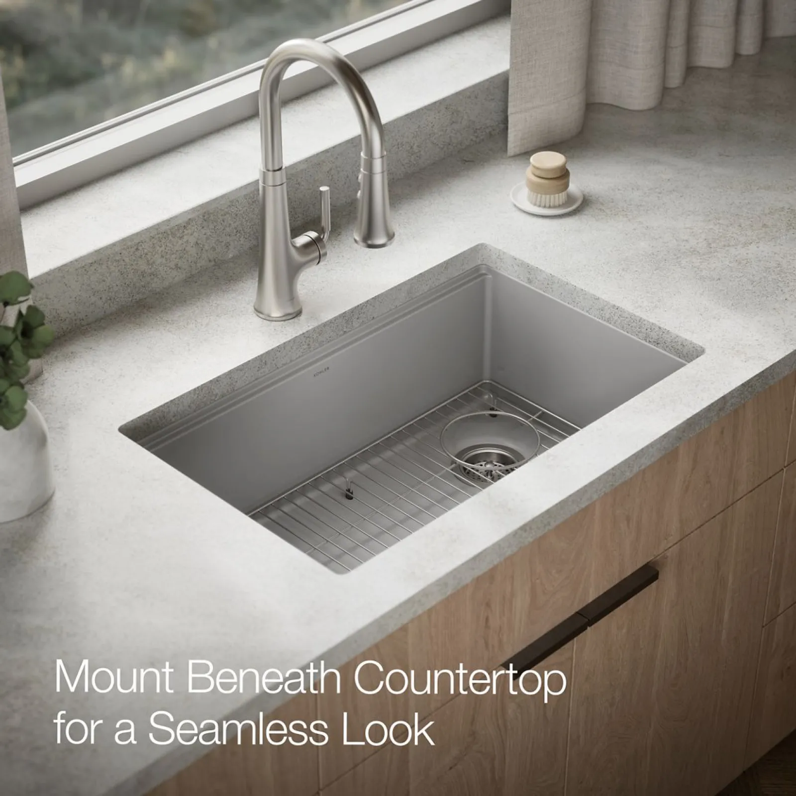 29-1/2" undermount single-bowl kitchen sink^Kohler New