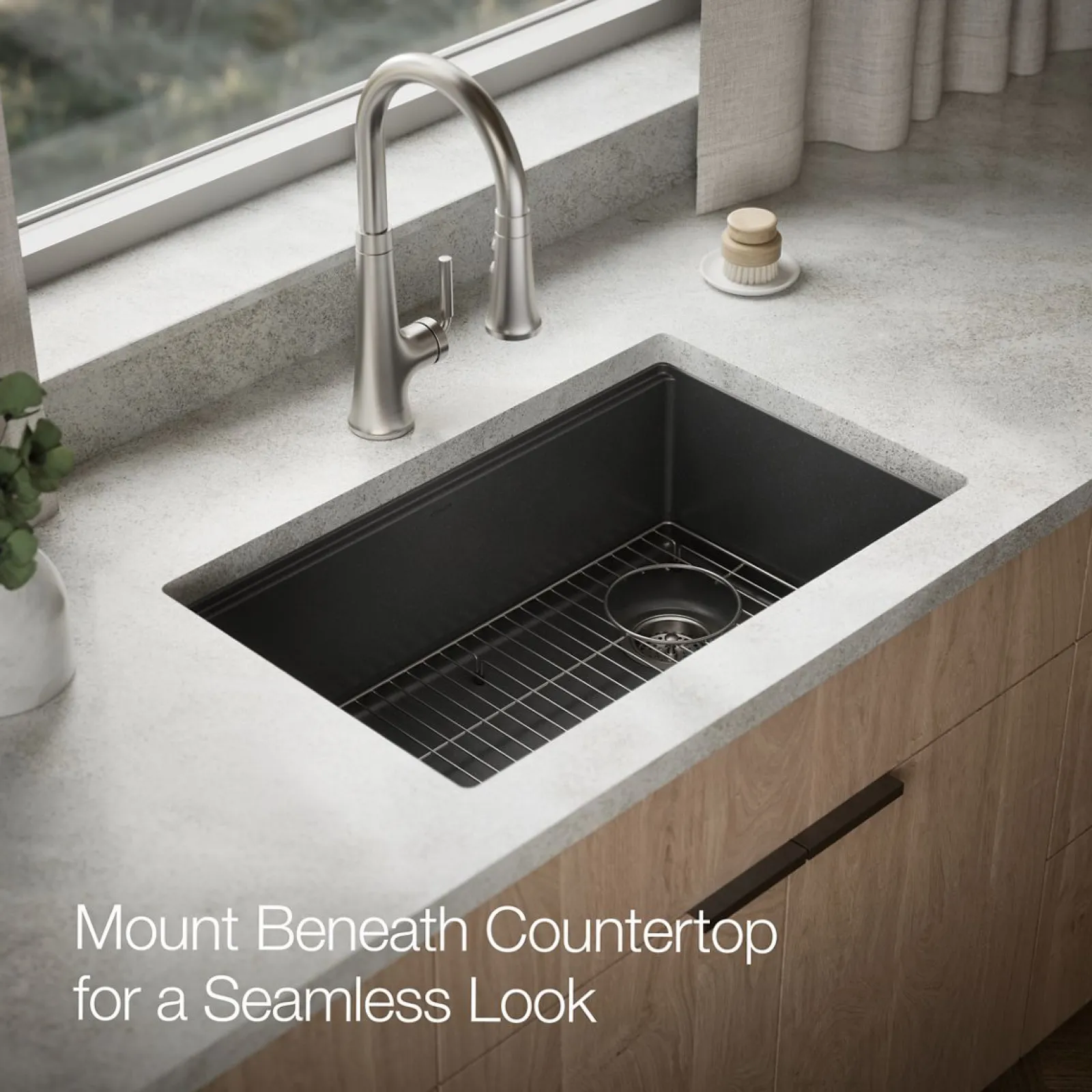 29-1/2" undermount single-bowl kitchen sink^Kohler New