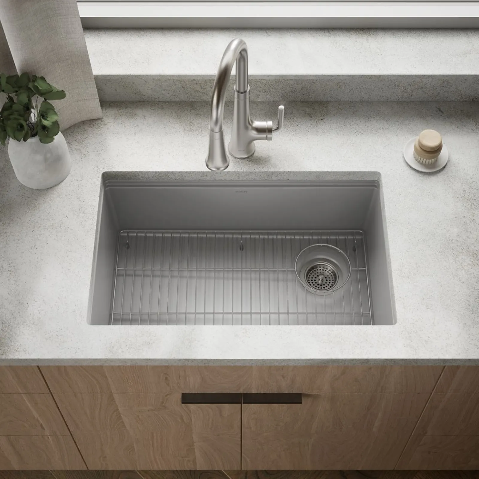 29-1/2" undermount single-bowl kitchen sink^Kohler New