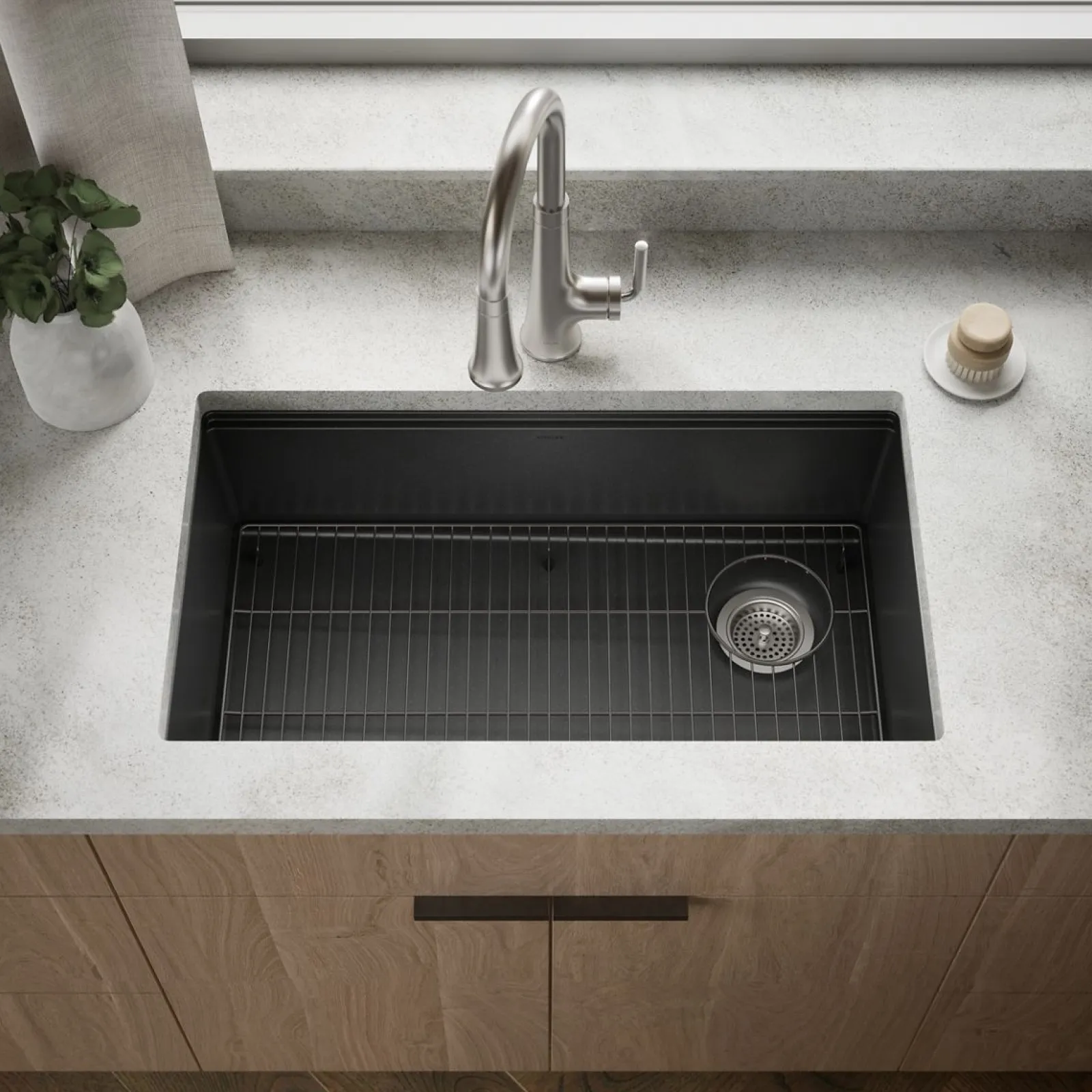 32-1/2" undermount single-bowl kitchen sink^Kohler Best