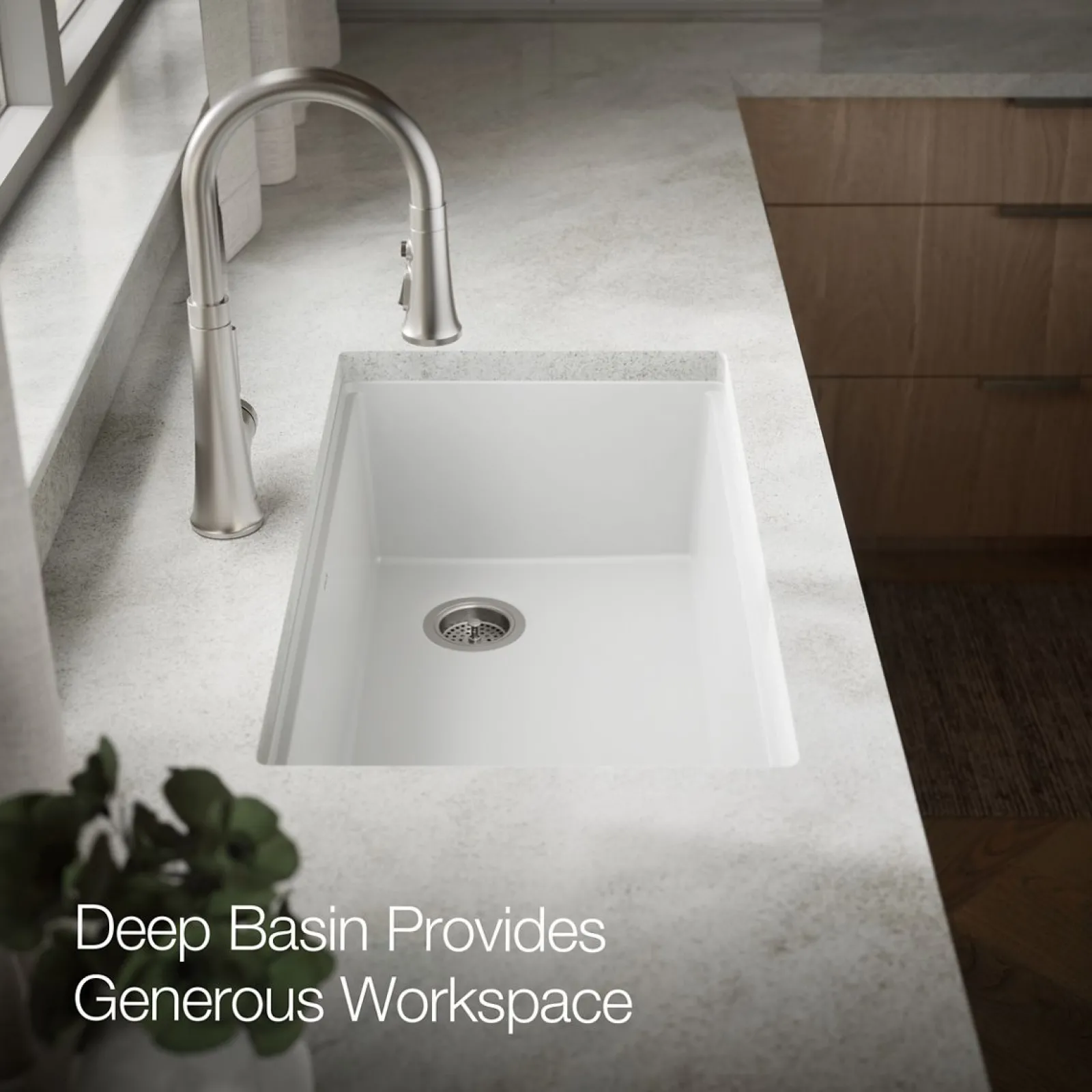 32-1/2" undermount single-bowl kitchen sink^Kohler Best