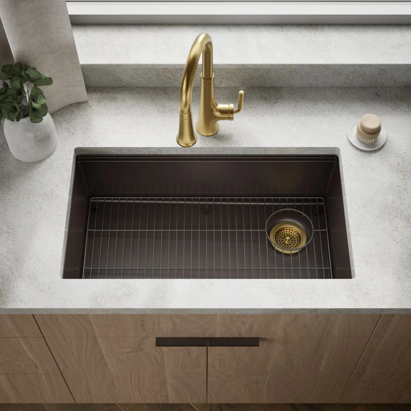32-1/2" undermount single-bowl kitchen sink^Kohler Best