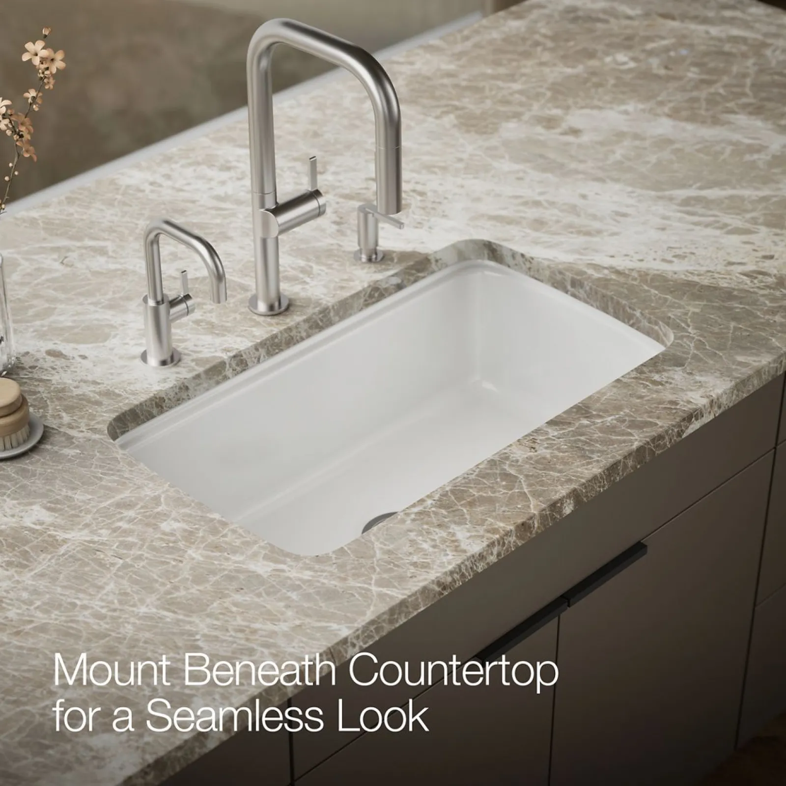 33" undermount single-bowl kitchen sink^Kohler