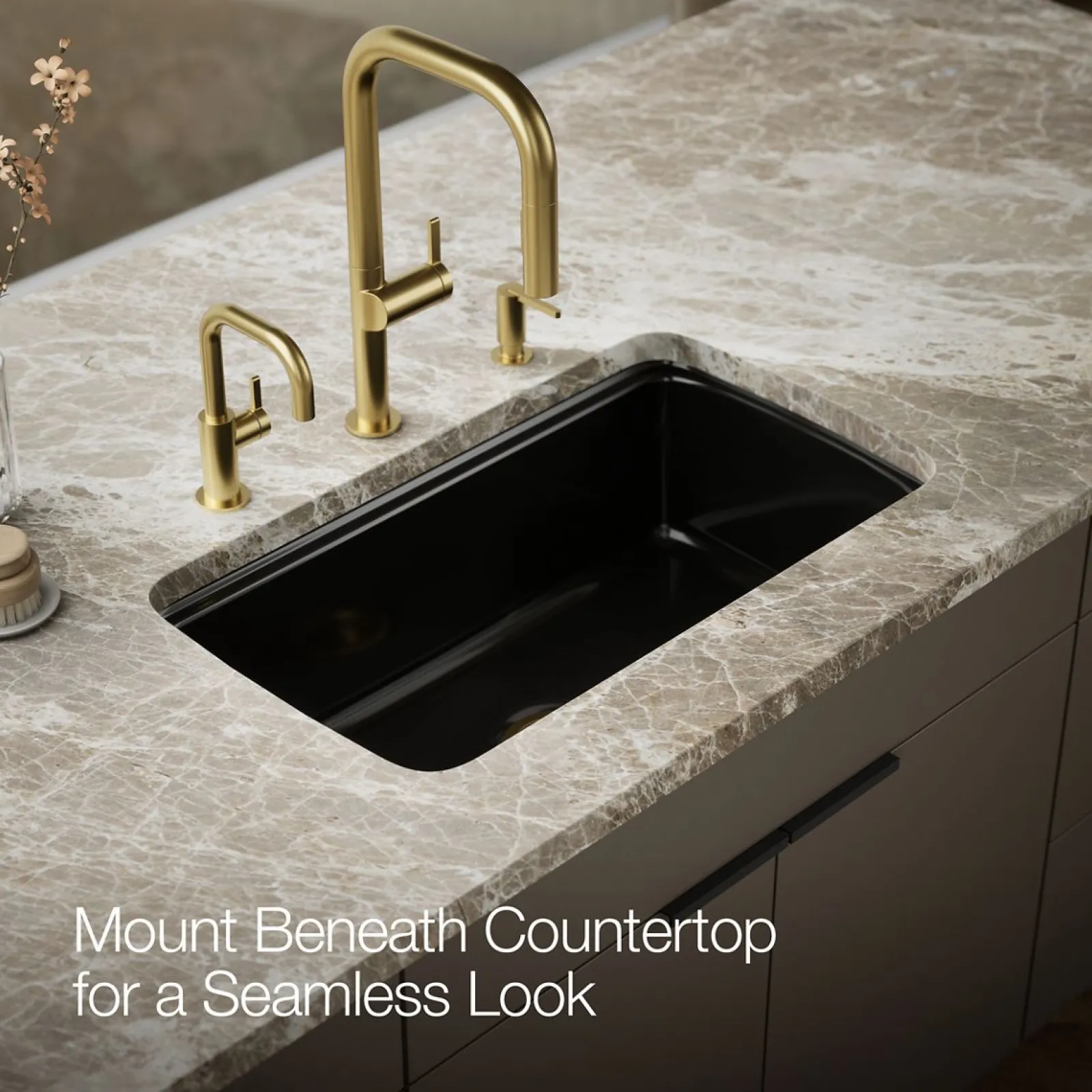 33" undermount single-bowl kitchen sink^Kohler