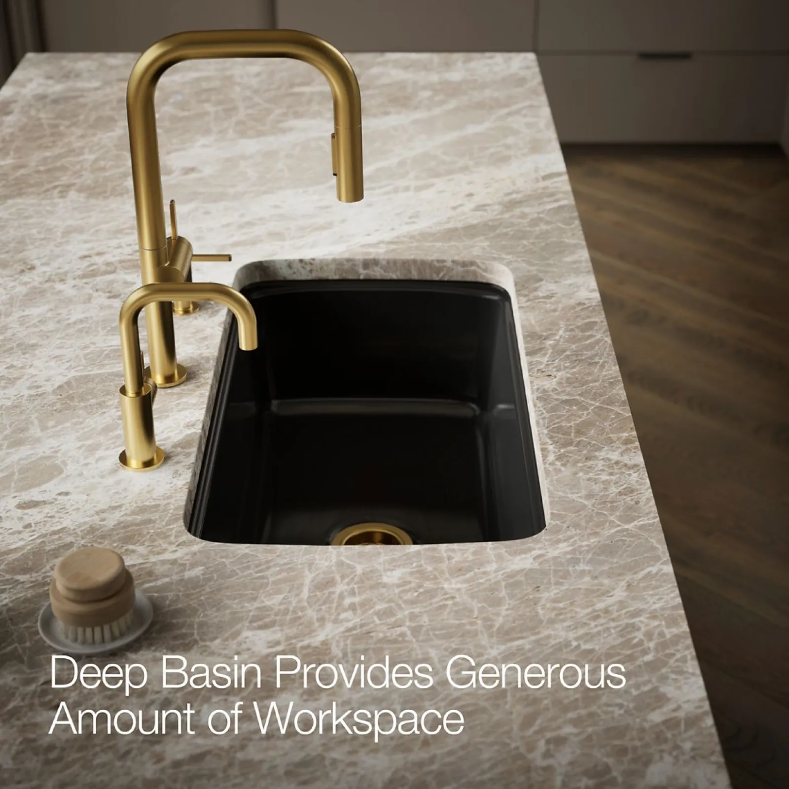 33" undermount single-bowl kitchen sink^Kohler
