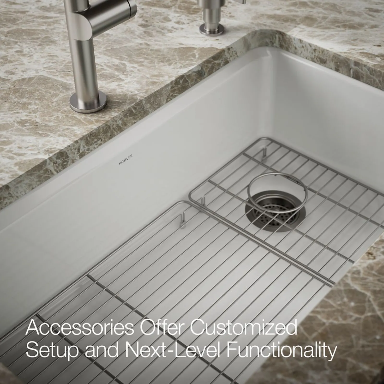 33" undermount single-bowl kitchen sink^Kohler New