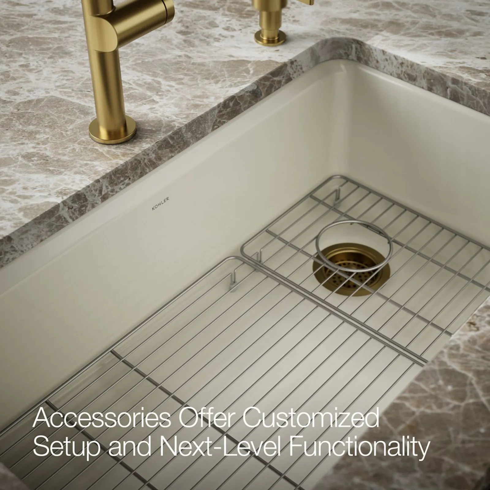 33" undermount single-bowl kitchen sink^Kohler New