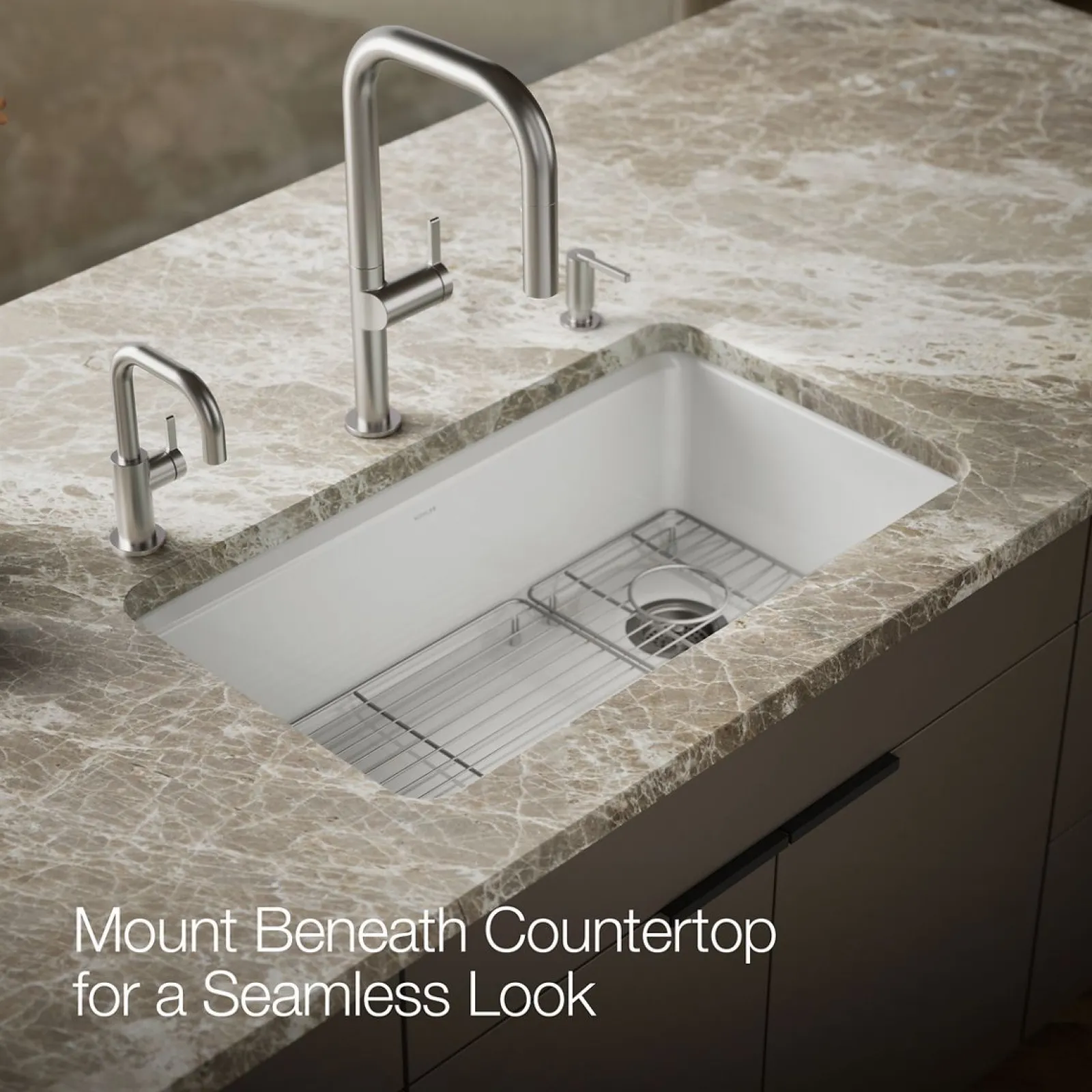 33" undermount single-bowl kitchen sink^Kohler New