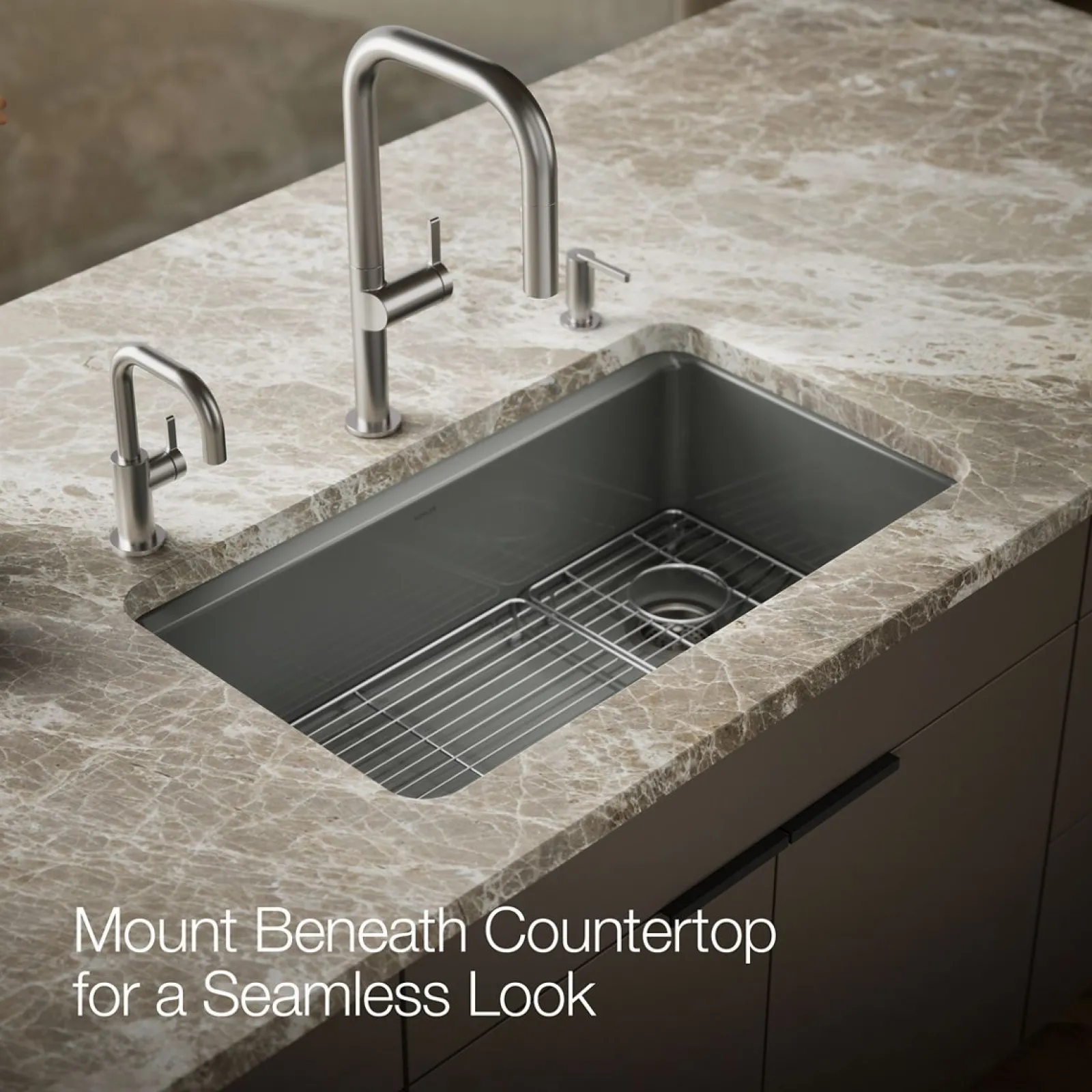 33" undermount single-bowl kitchen sink^Kohler New