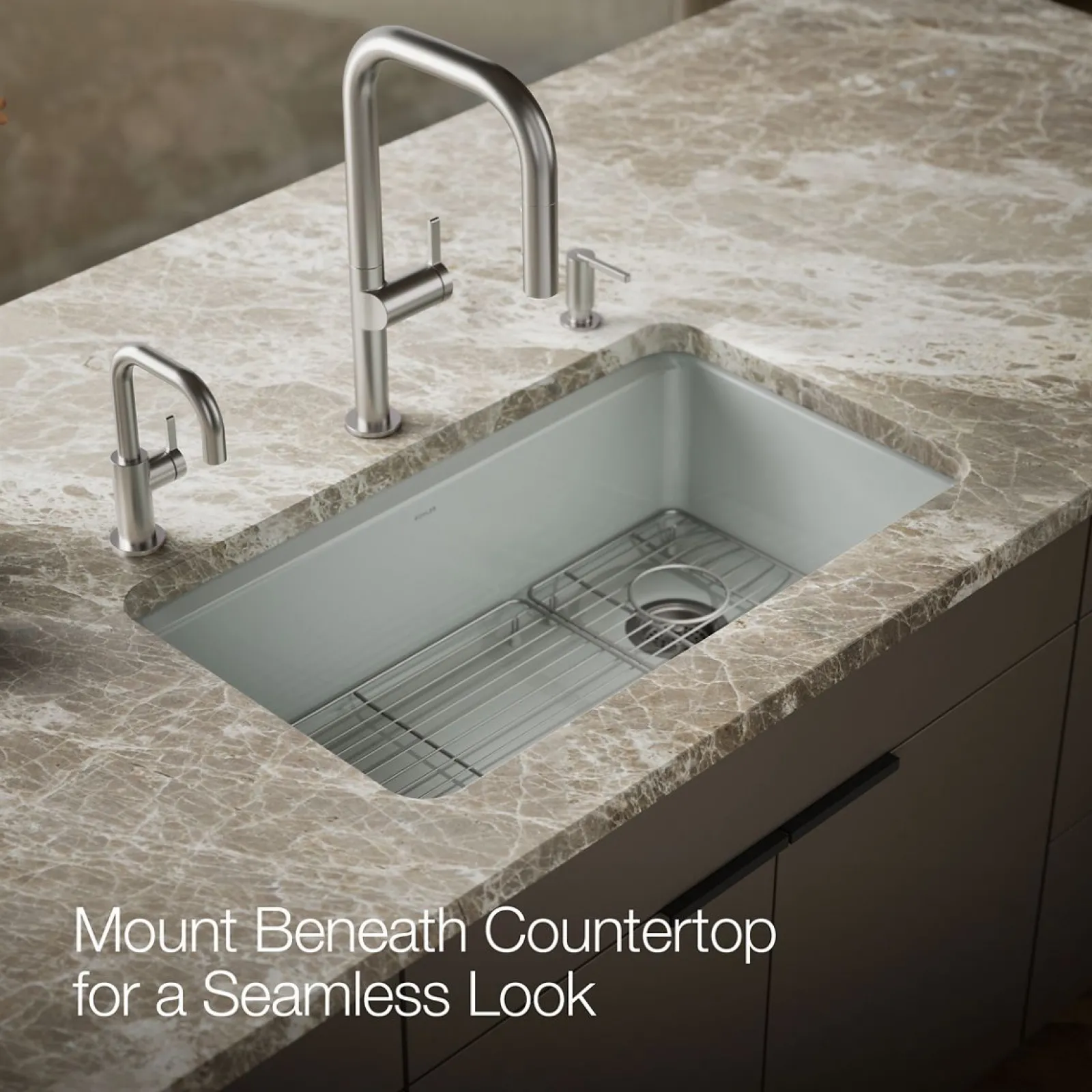 33" undermount single-bowl kitchen sink^Kohler New
