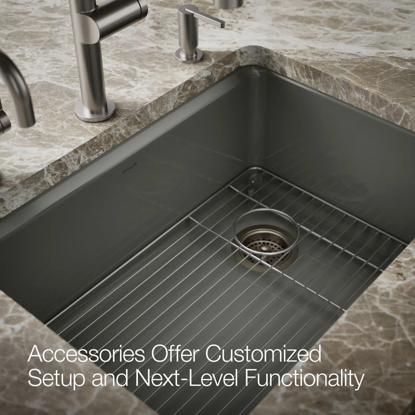 27" undermount single-bowl kitchen sink^Kohler Online