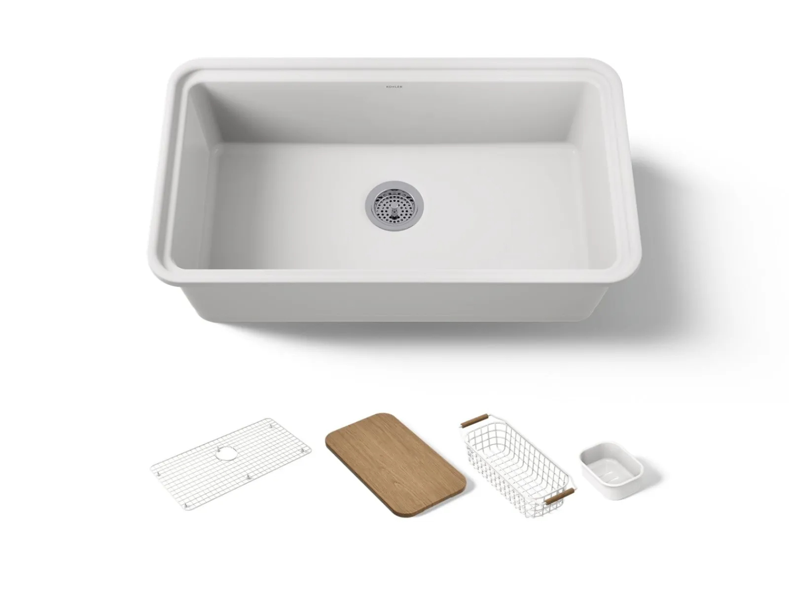 33" undermount single-bowl workstation kitchen sink^Kohler Outlet
