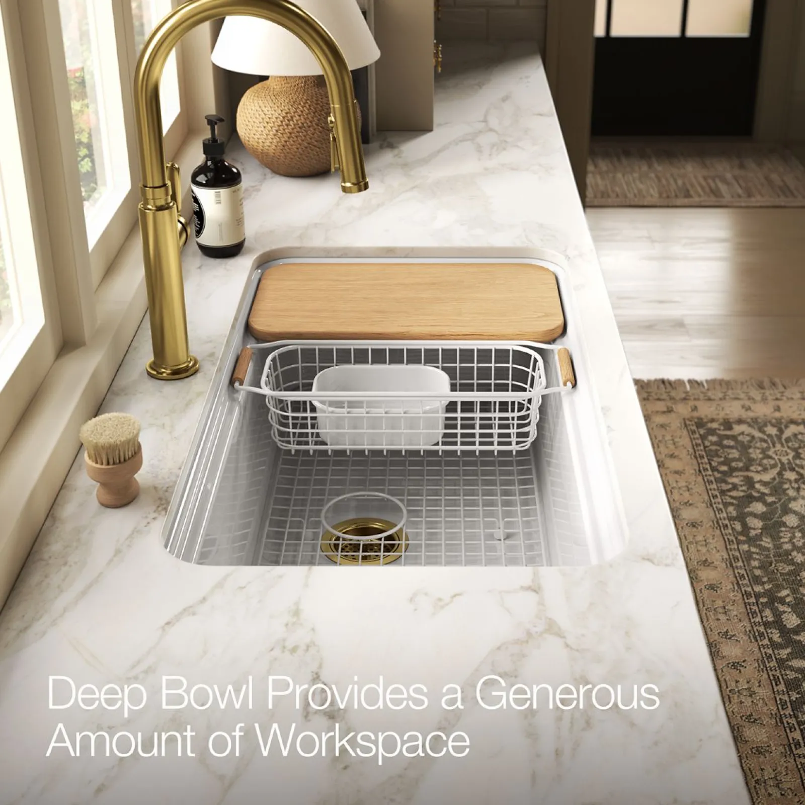 33" undermount single-bowl workstation kitchen sink^Kohler Outlet