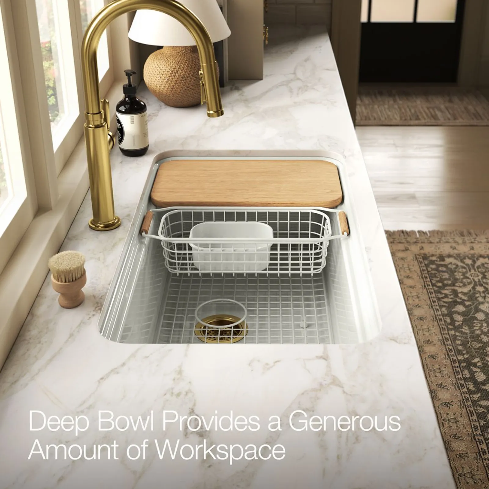 33" undermount single-bowl workstation kitchen sink^Kohler Outlet