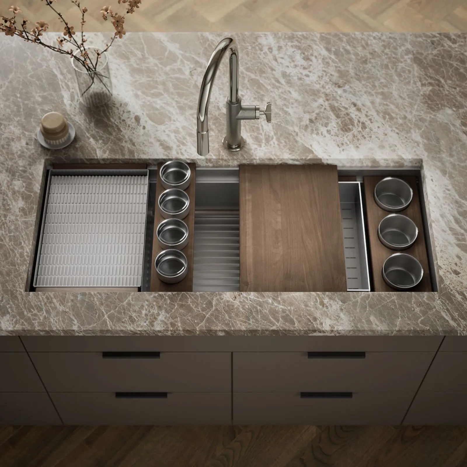 45-3/4" undermount single-bowl workstation kitchen sink^Kohler Sale