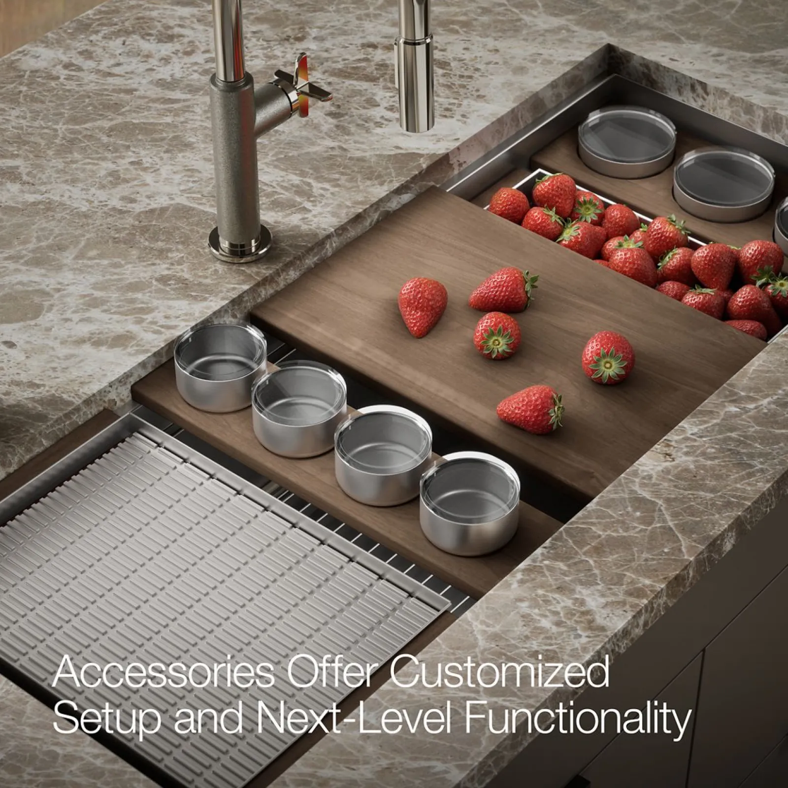 45-3/4" undermount single-bowl workstation kitchen sink^Kohler Sale