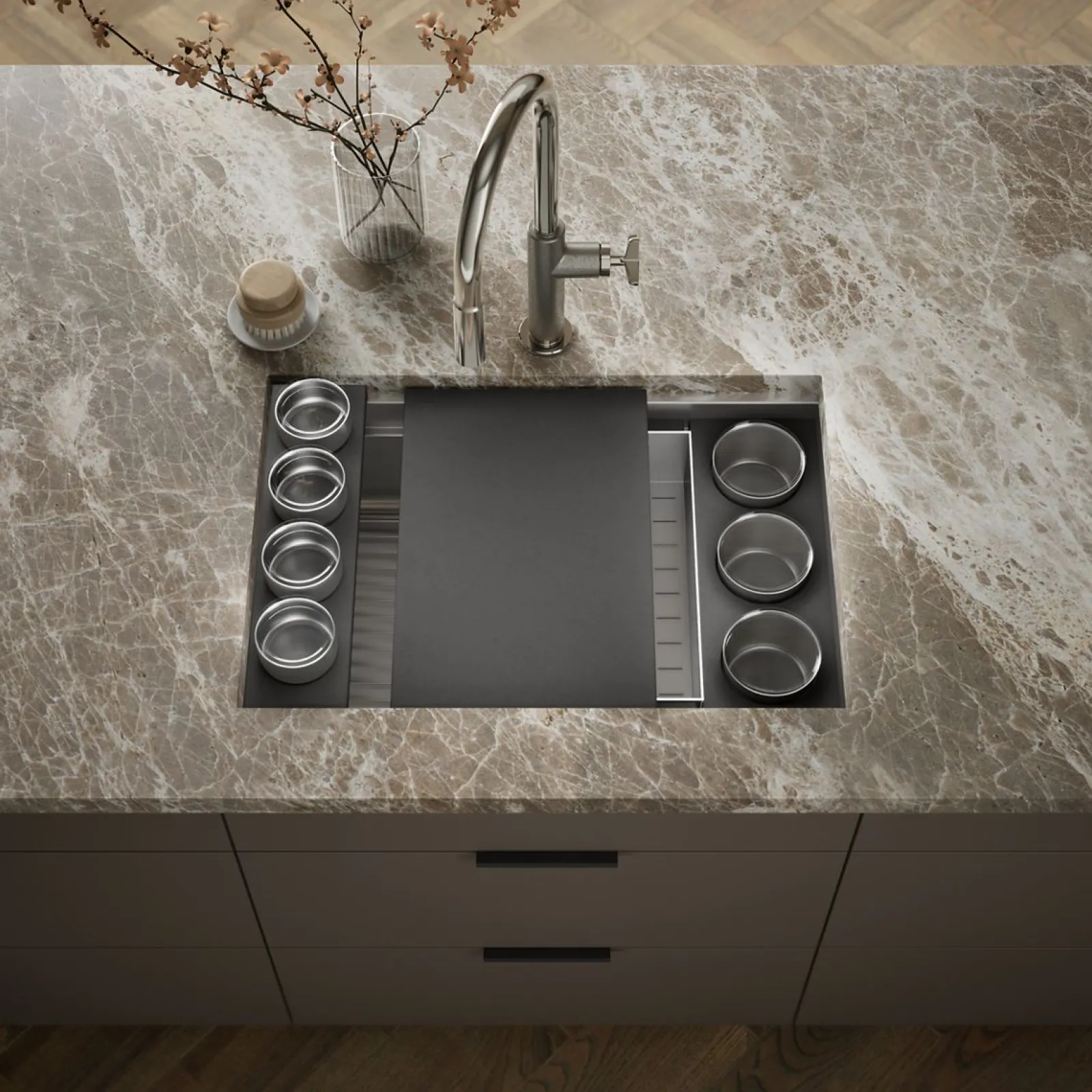 27-3/4" undermount single-bowl workstation kitchen sink^Kohler Sale