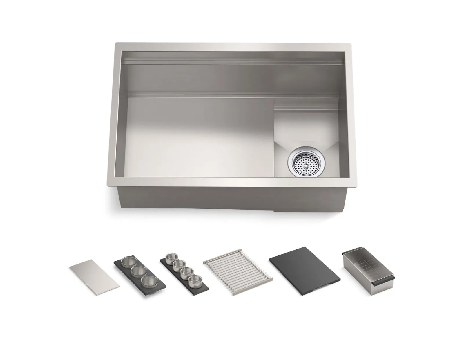 27-3/4" undermount single-bowl workstation kitchen sink^Kohler Sale
