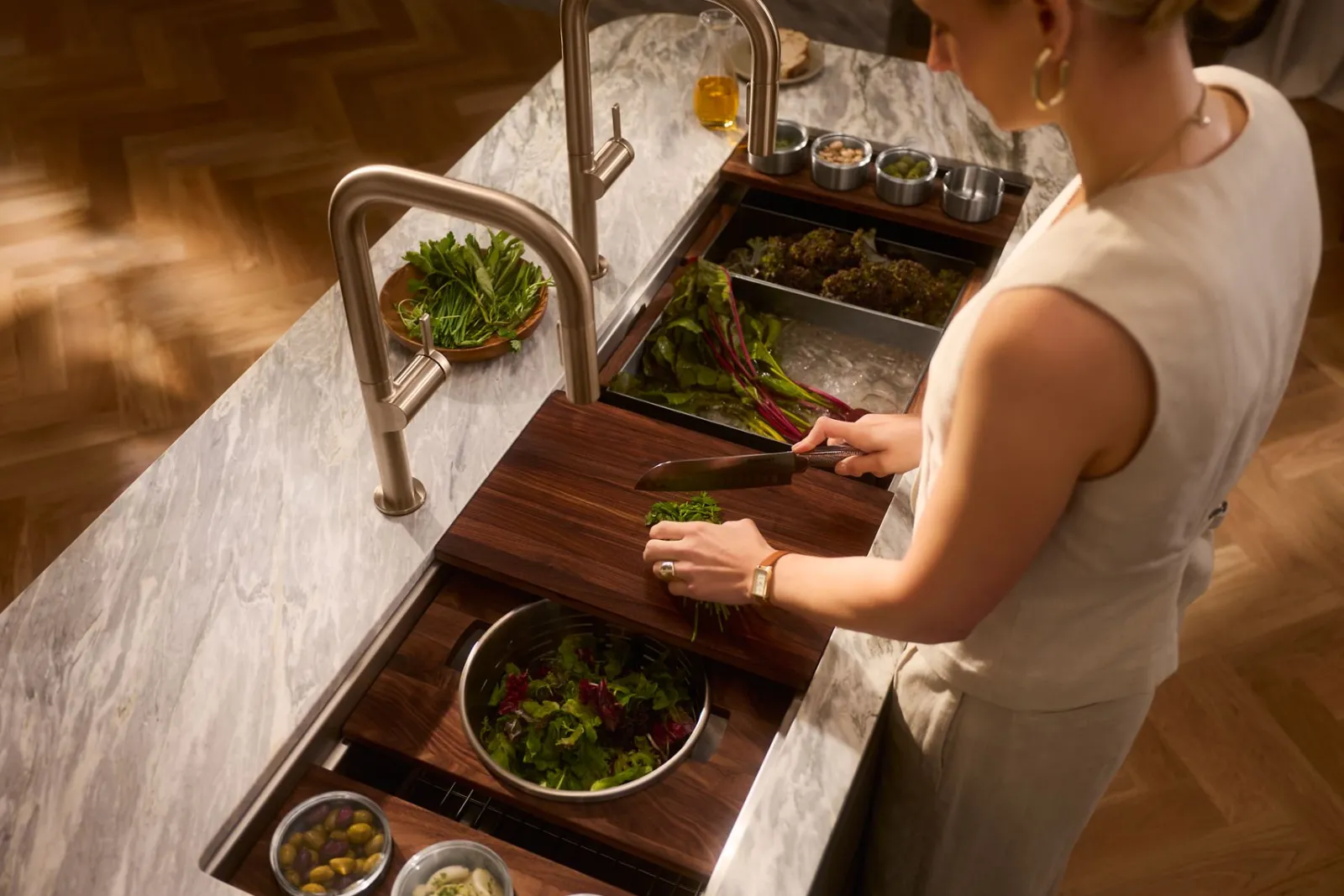 27-3/4" undermount single-bowl workstation kitchen sink^Kohler Sale