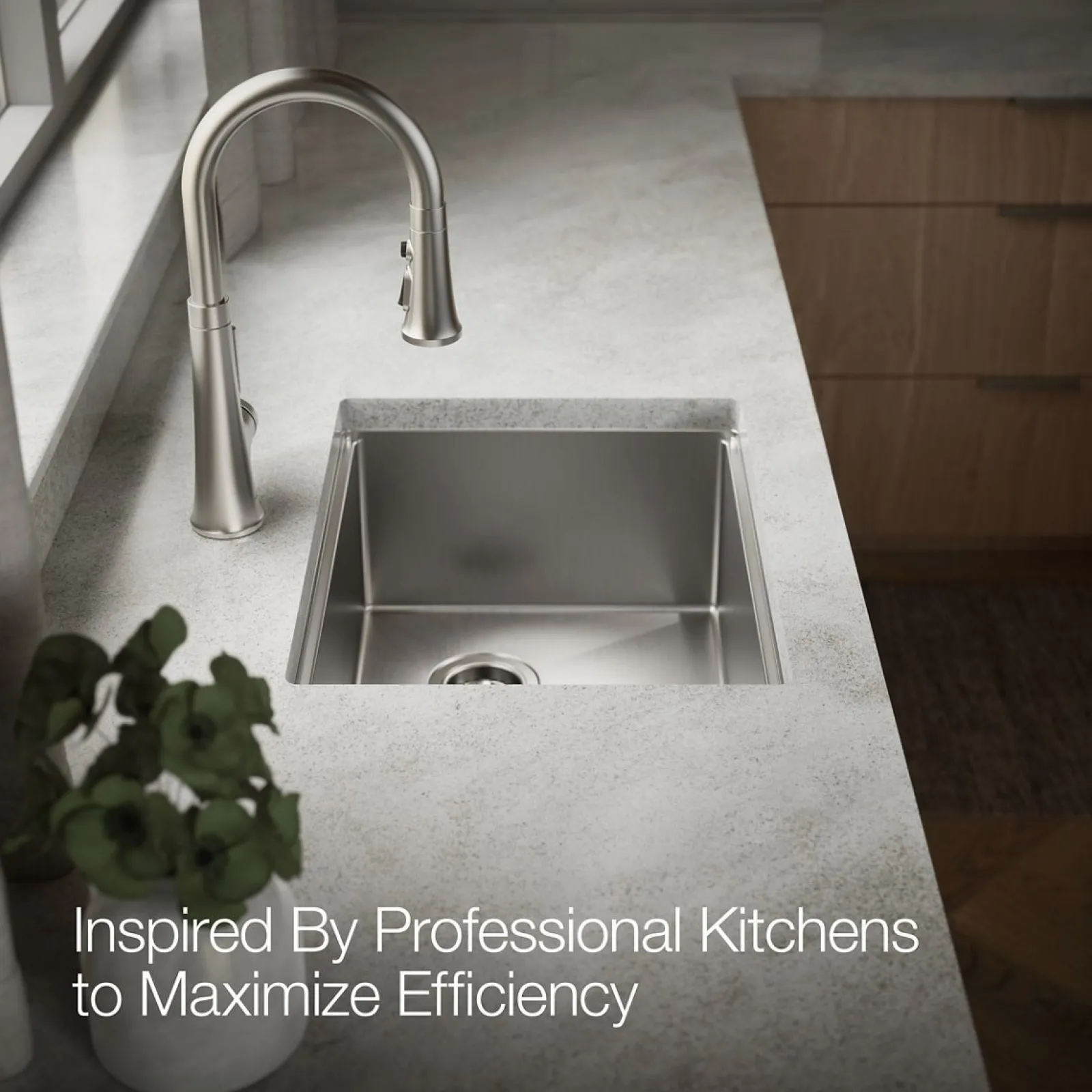 23" undermount single-bowl workstation kitchen sink^Kohler Discount