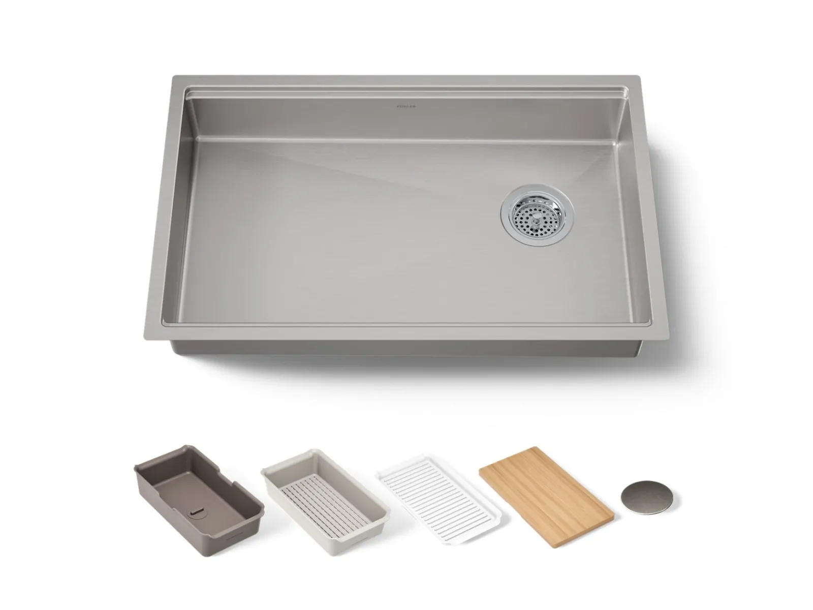 29" undermount single-bowl workstation kitchen sink^Kohler Sale